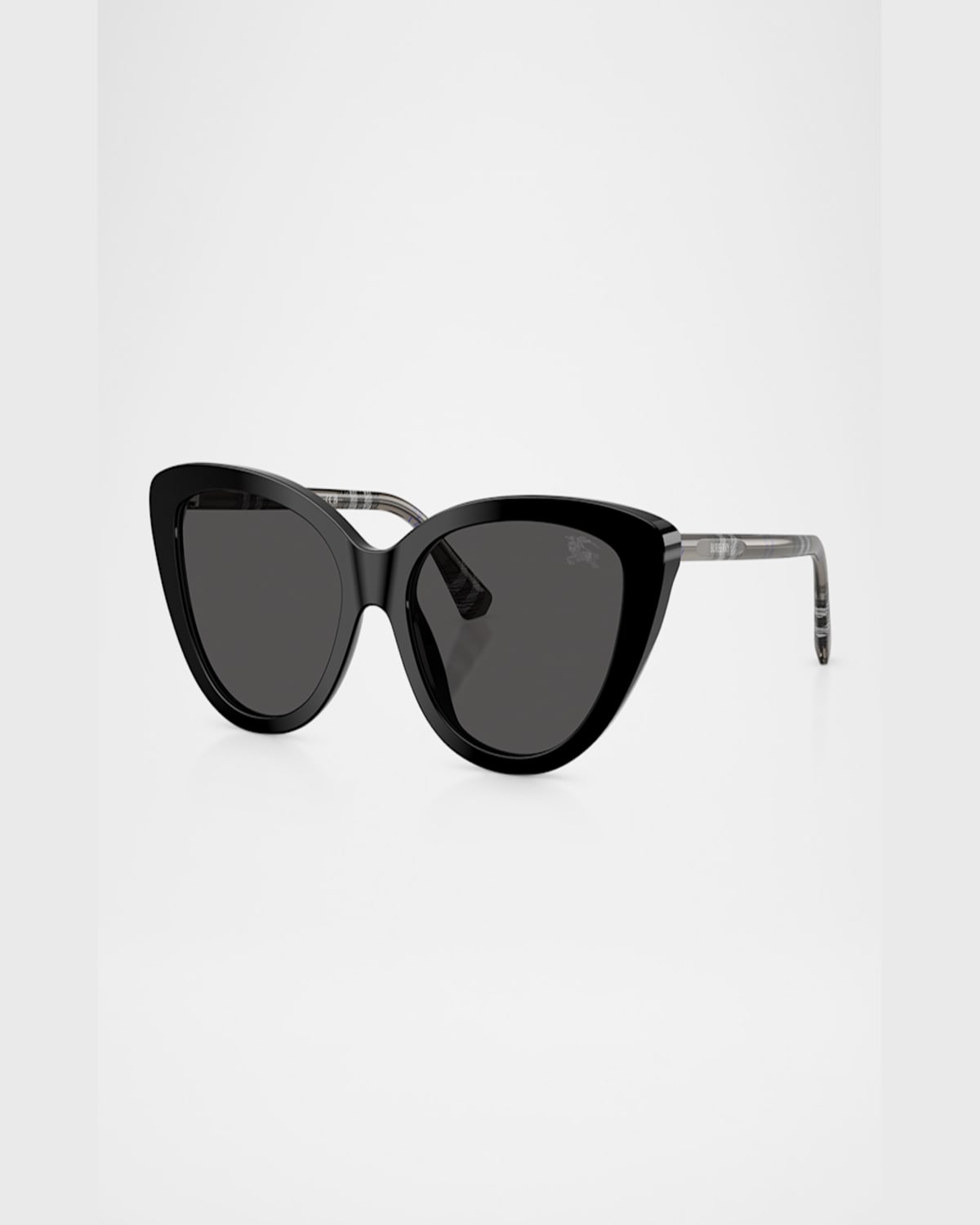 Burberry Be4457f Cat Eye Acetate Sunglasses In Black