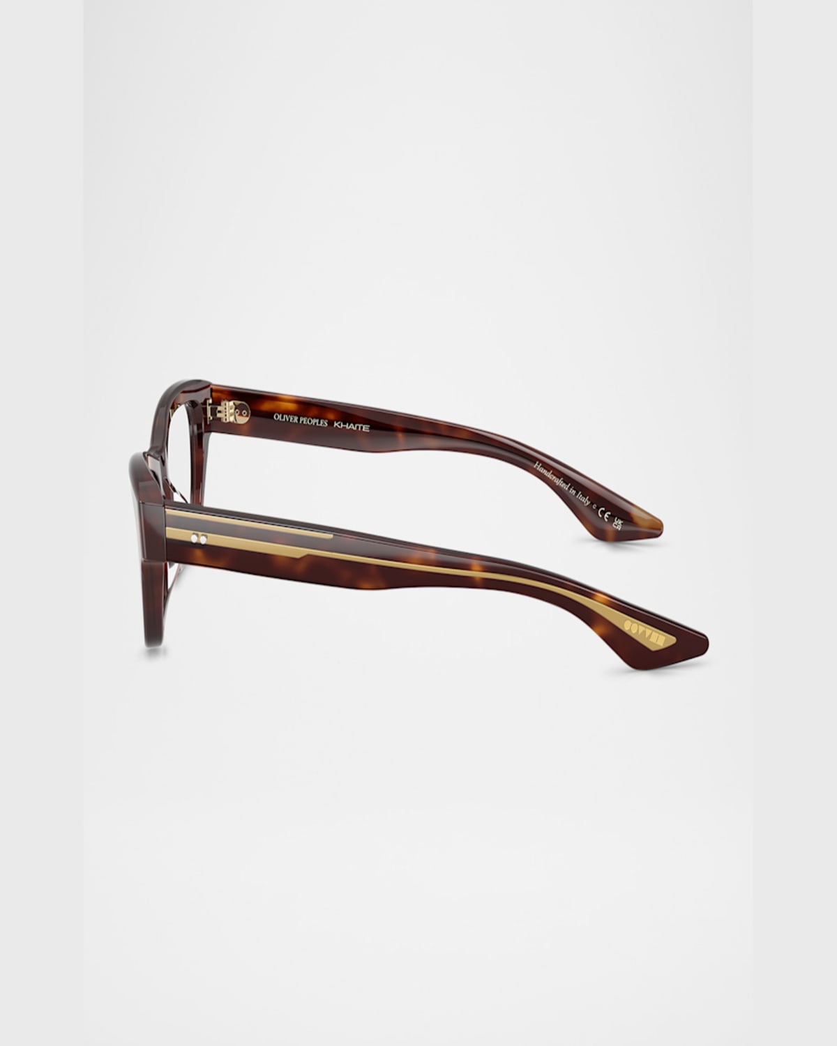 Khaite Ov5585u Acetate Pillow Optical Frames In Dark Brown