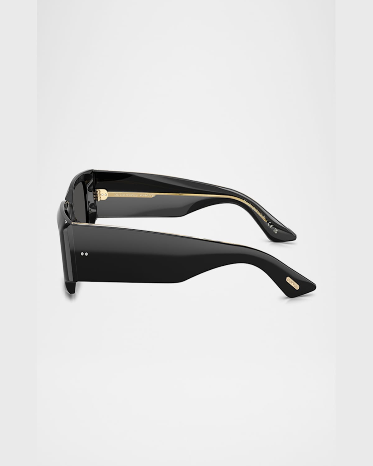 Khaite Ov5583su Acetate Pillow Sunglasses In Black