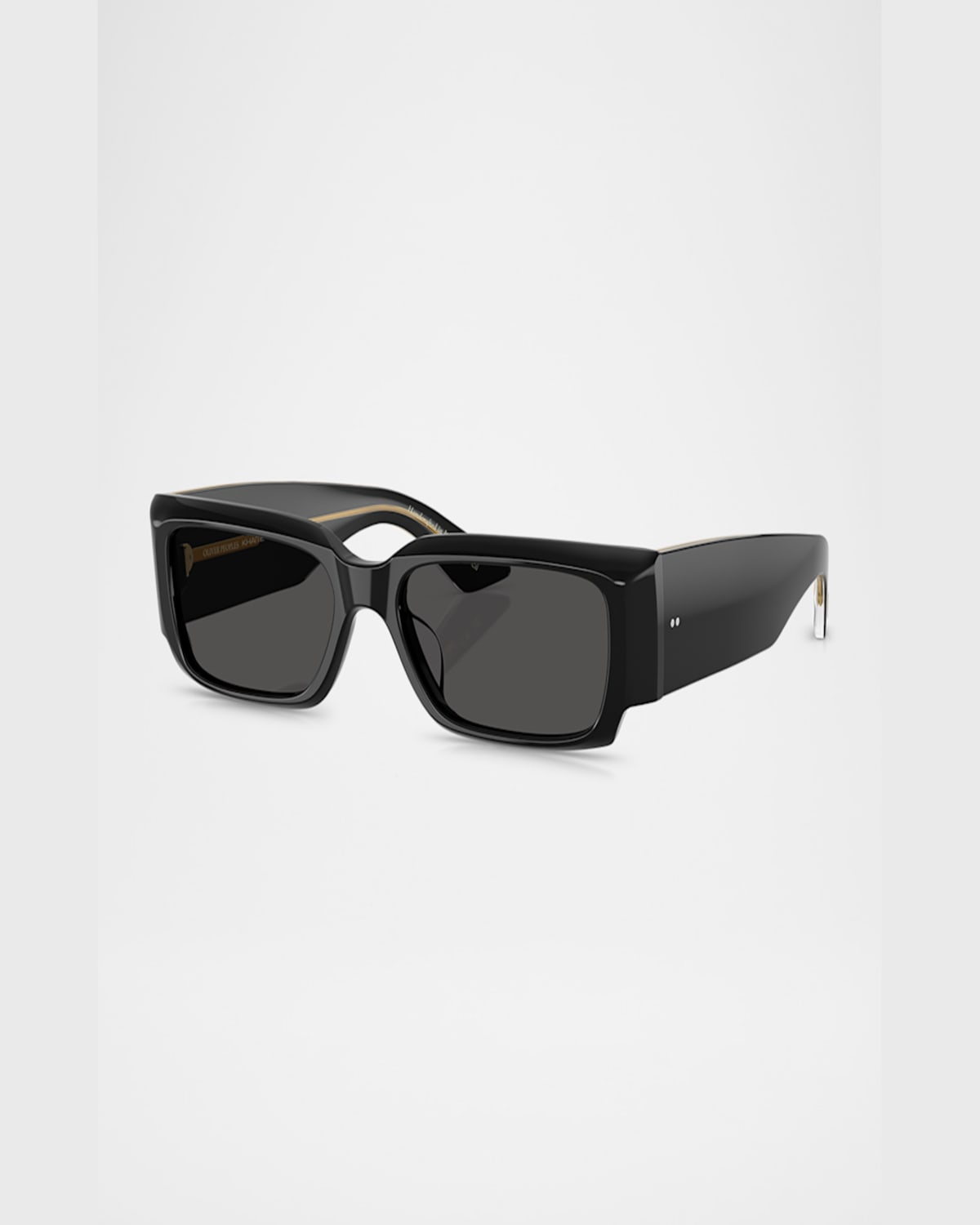 Khaite Ov5583su Acetate Pillow Sunglasses In Black