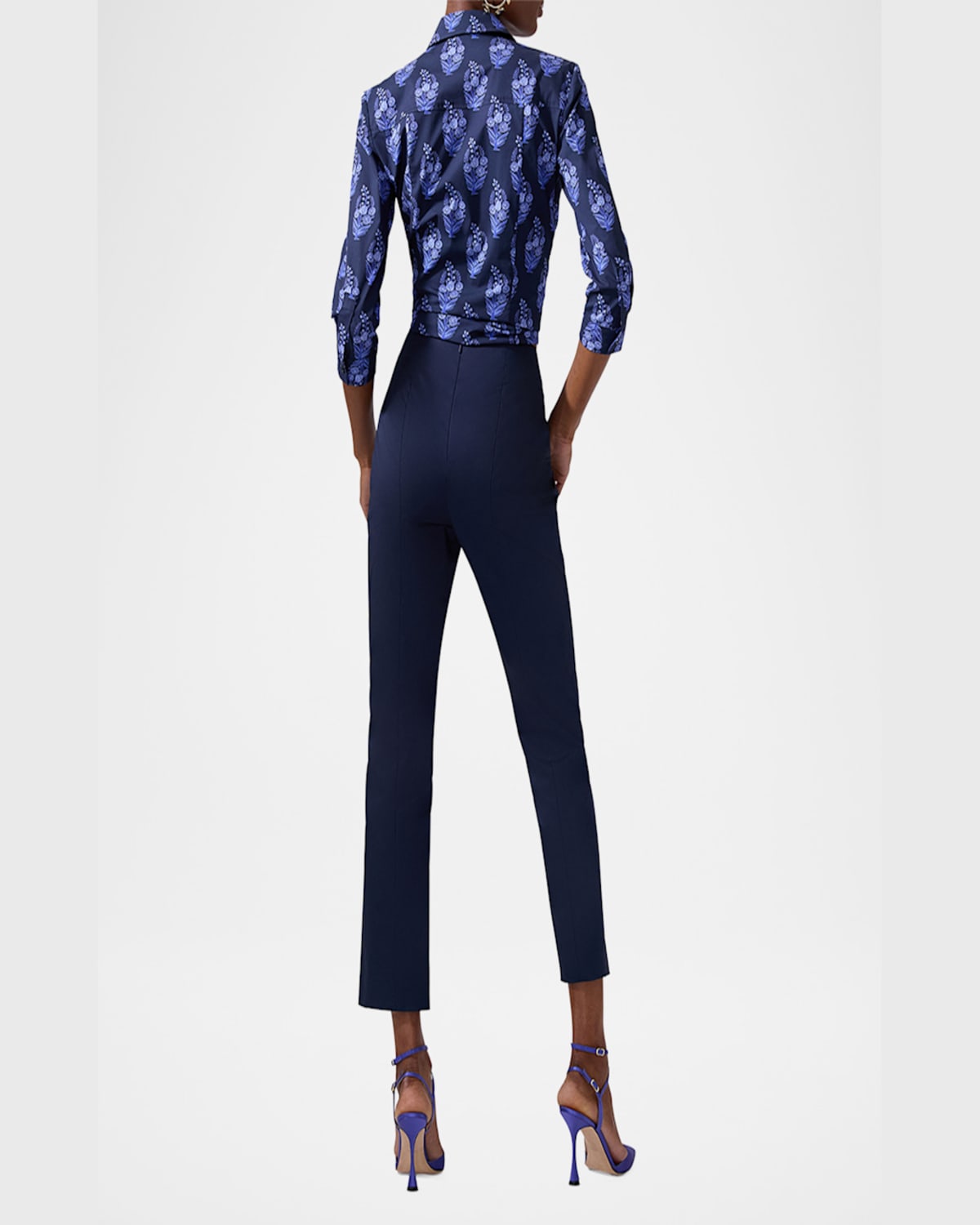 Carolina Herrera Icon Floral Print Blouse