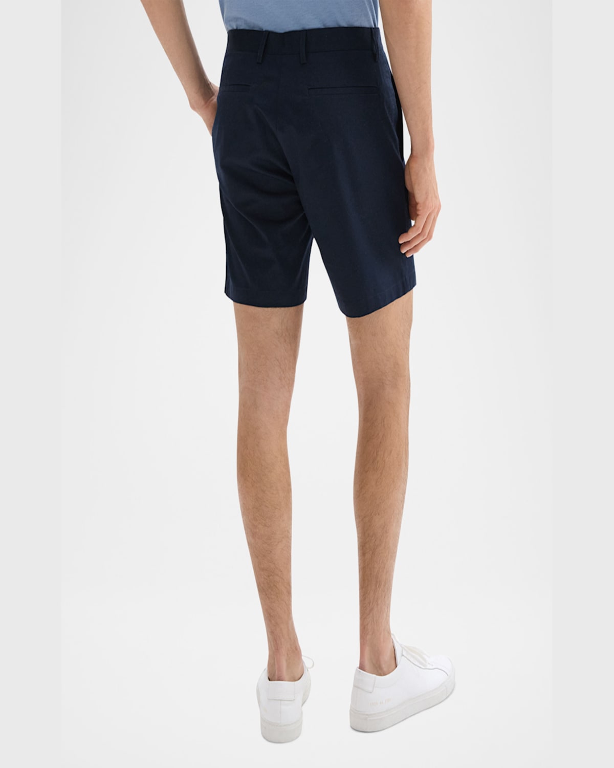 Theory Men's Zaine Solid Shorts In Baltic