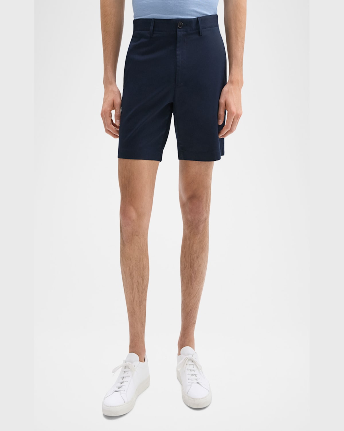Theory Men's Zaine Solid Shorts In Baltic