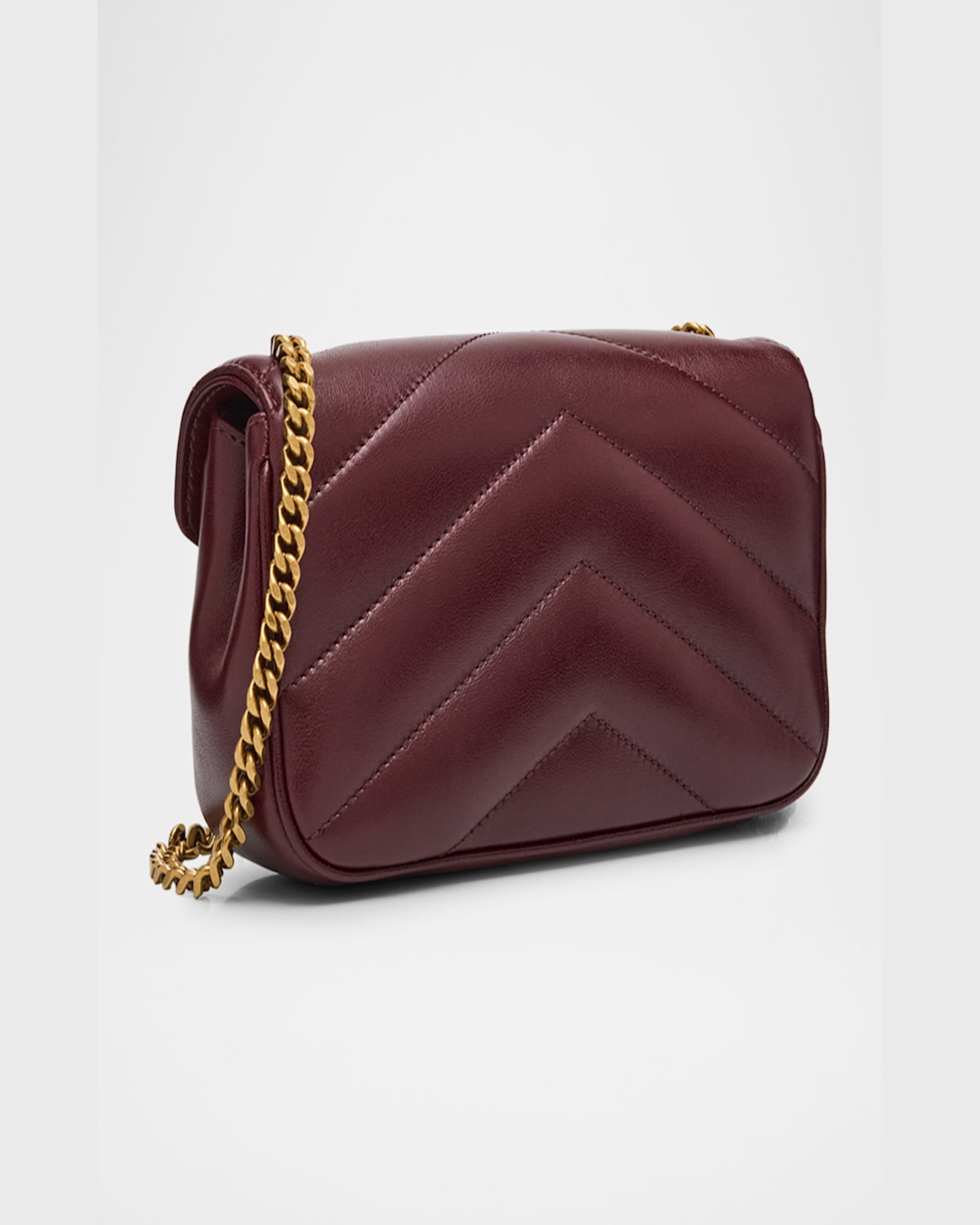 Saint Laurent Loulou Mini Ysl Chain Crossbody Bag In Quilted Leather