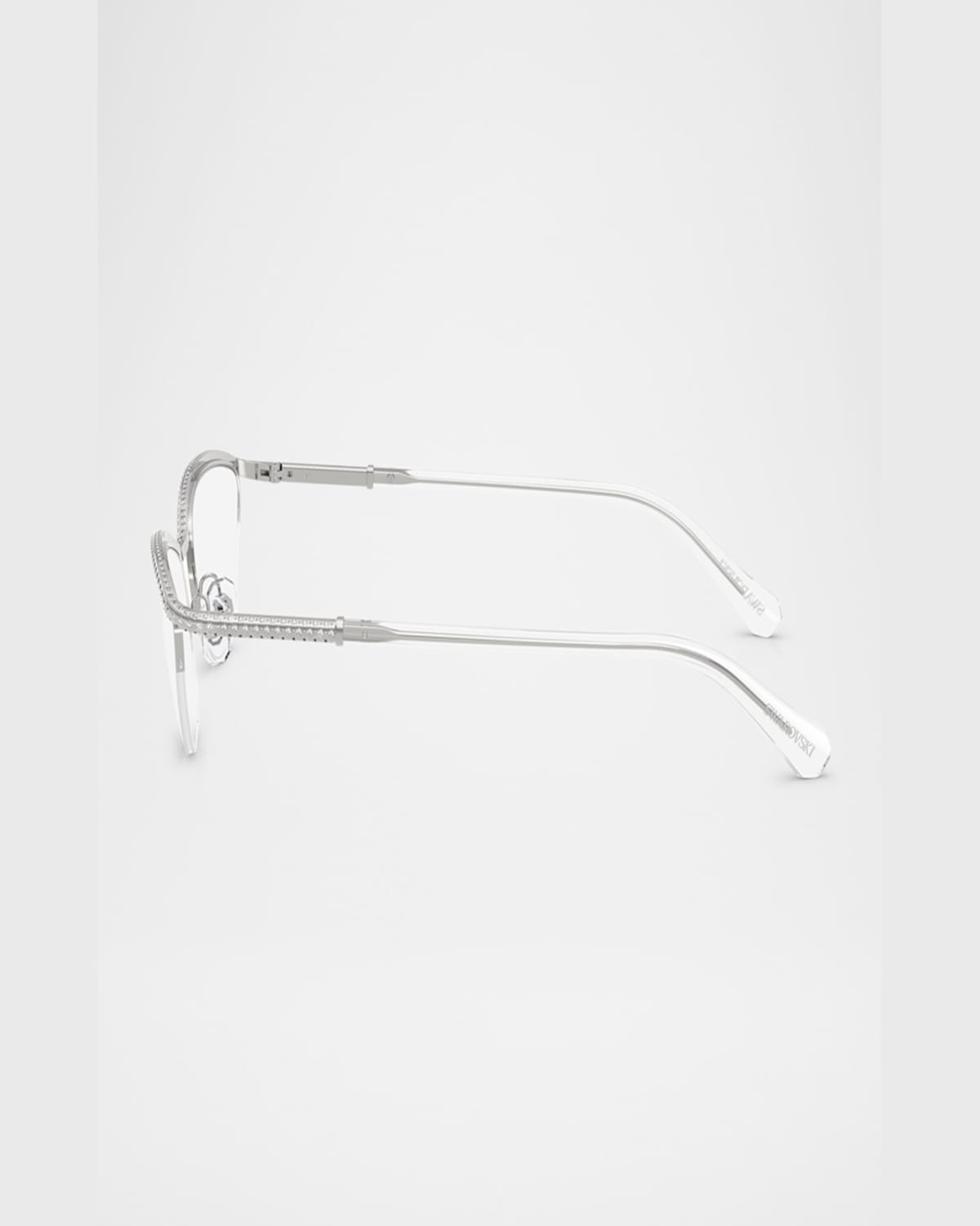 Swarovski Sk1026 Metal Oval Optical Glasses In Silver
