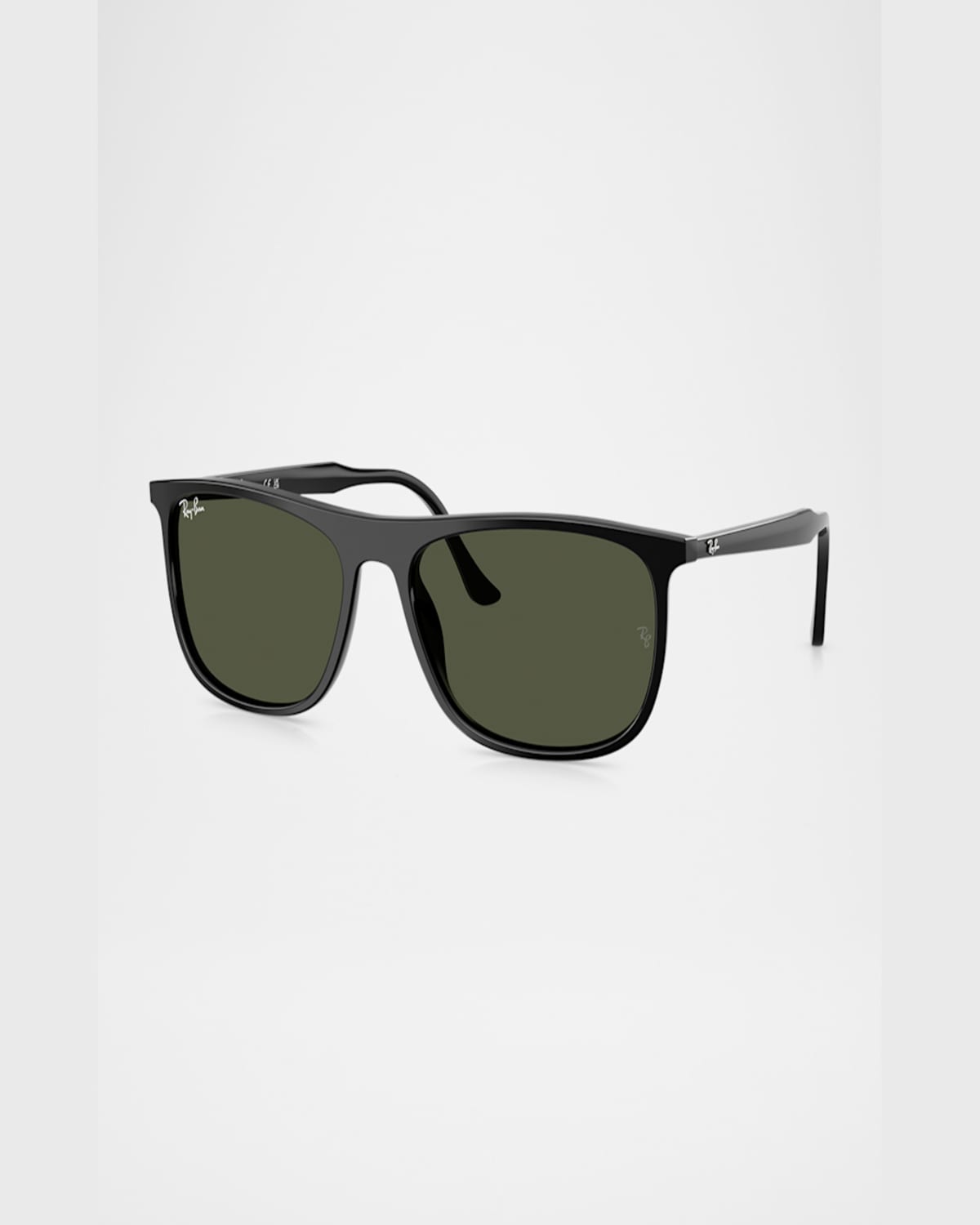 Ray Ban Men's Rb2216 Rectangular Sunglasses, 61mm In Black