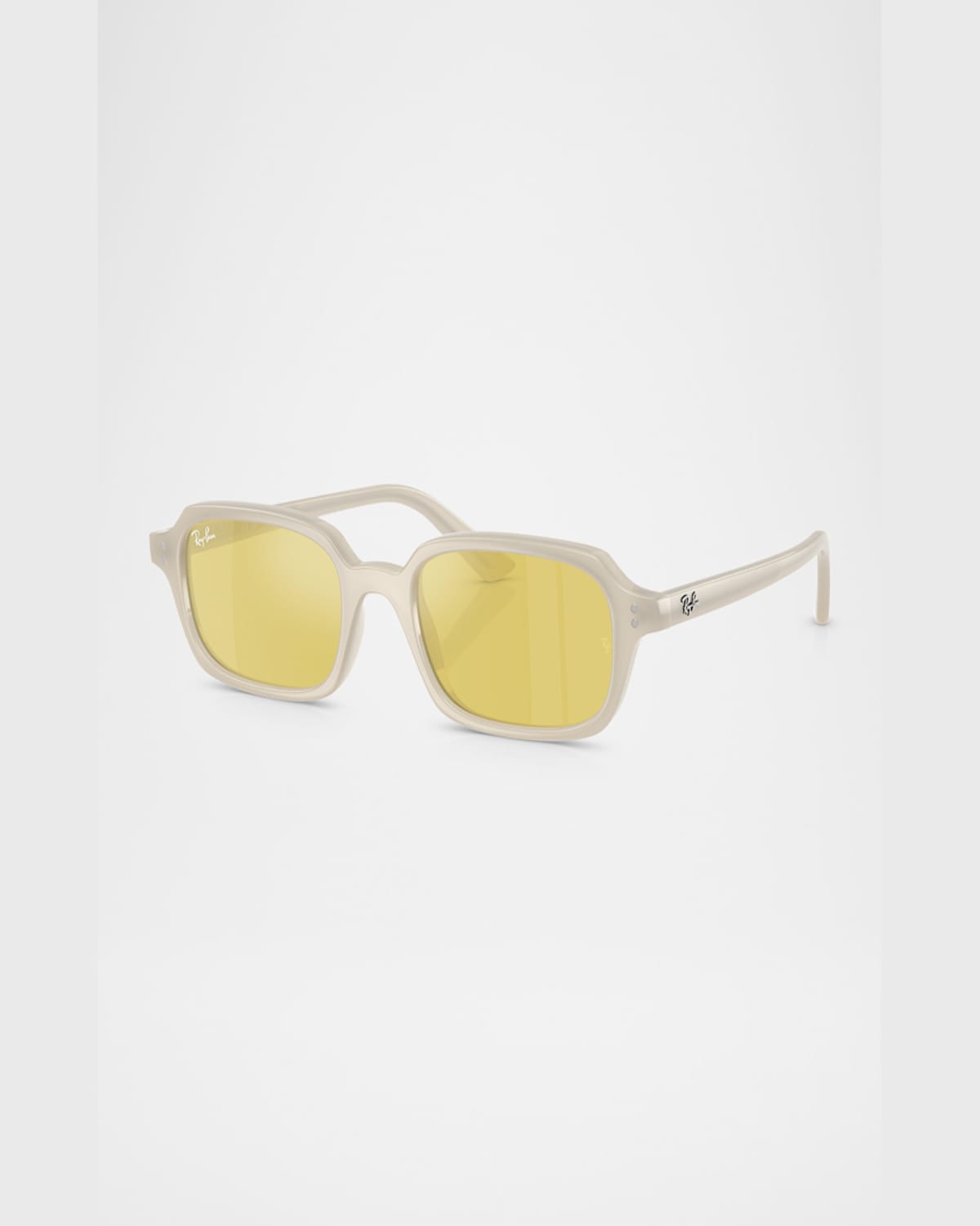 Ray Ban Ray-ban 52mm Mirrored Pillow Sunglasses In White