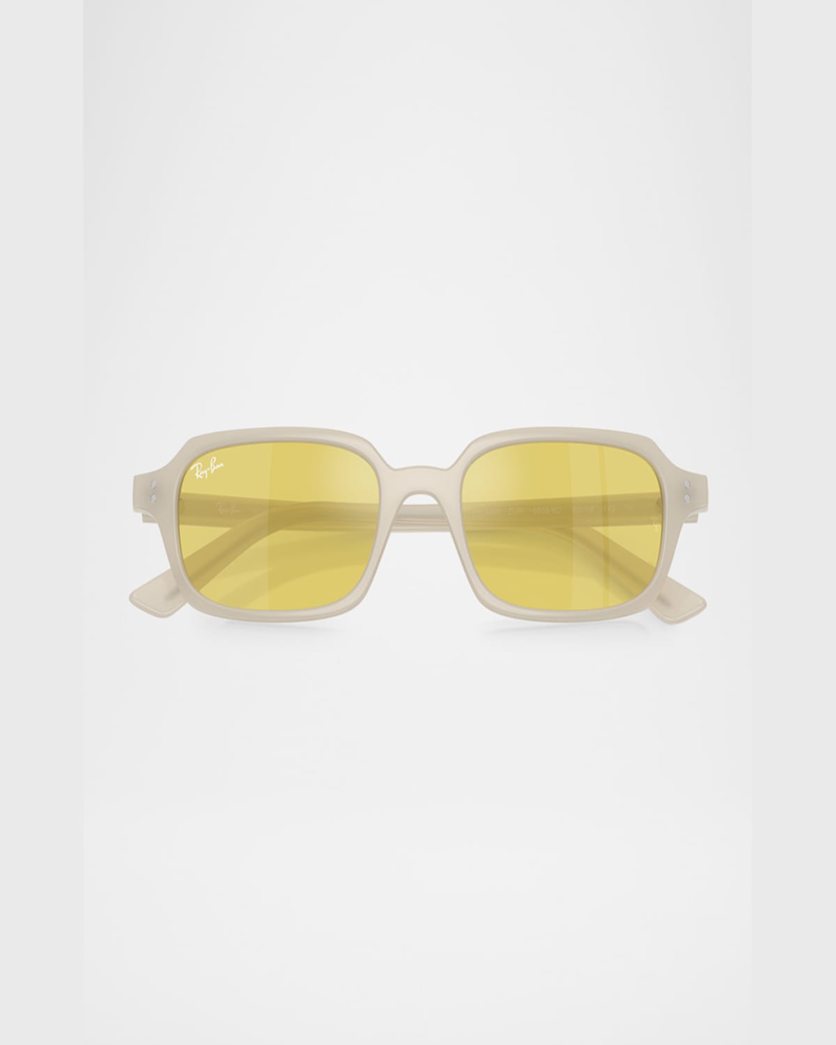Ray Ban Ray-ban 52mm Mirrored Pillow Sunglasses In White