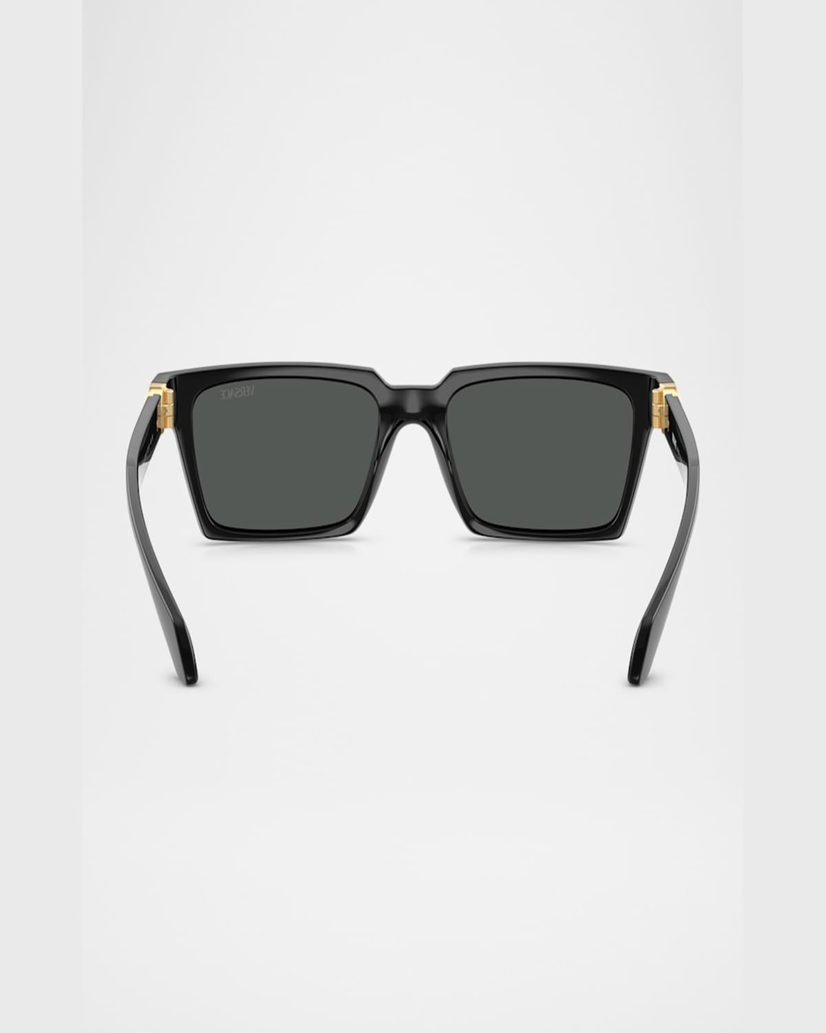 Versace 55mm Rectangular Sunglasses In Black