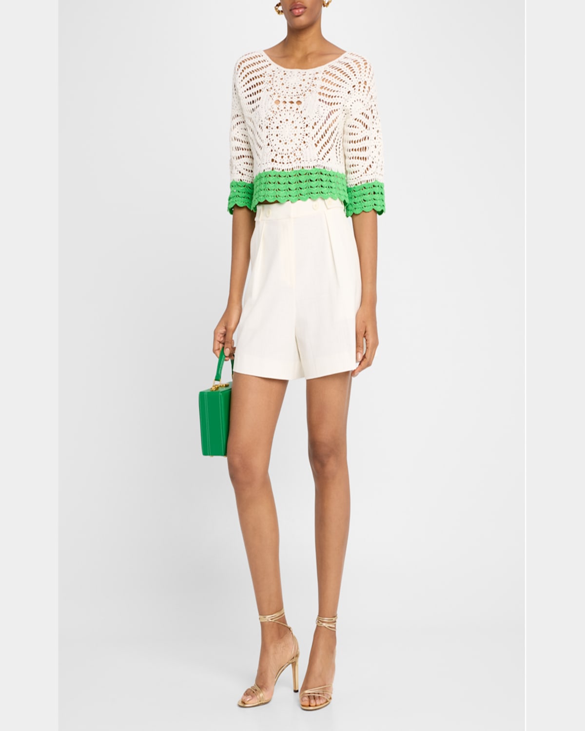 RAMY BROOK KRISTINA CROPPED CROCHET TOP 
