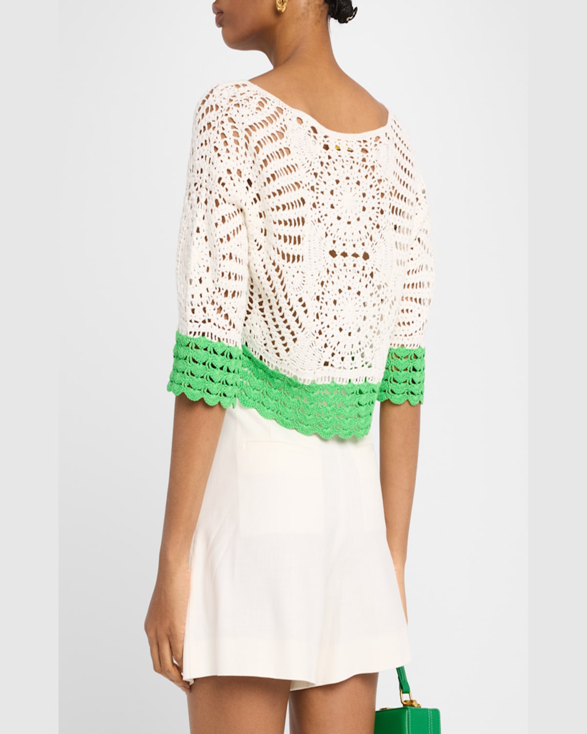RAMY BROOK KRISTINA CROPPED CROCHET TOP 
