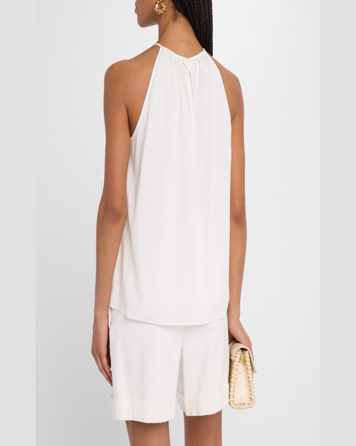 RAMY BROOK MILA EYELET EMBROIDERED SLEEVELESS TOP 