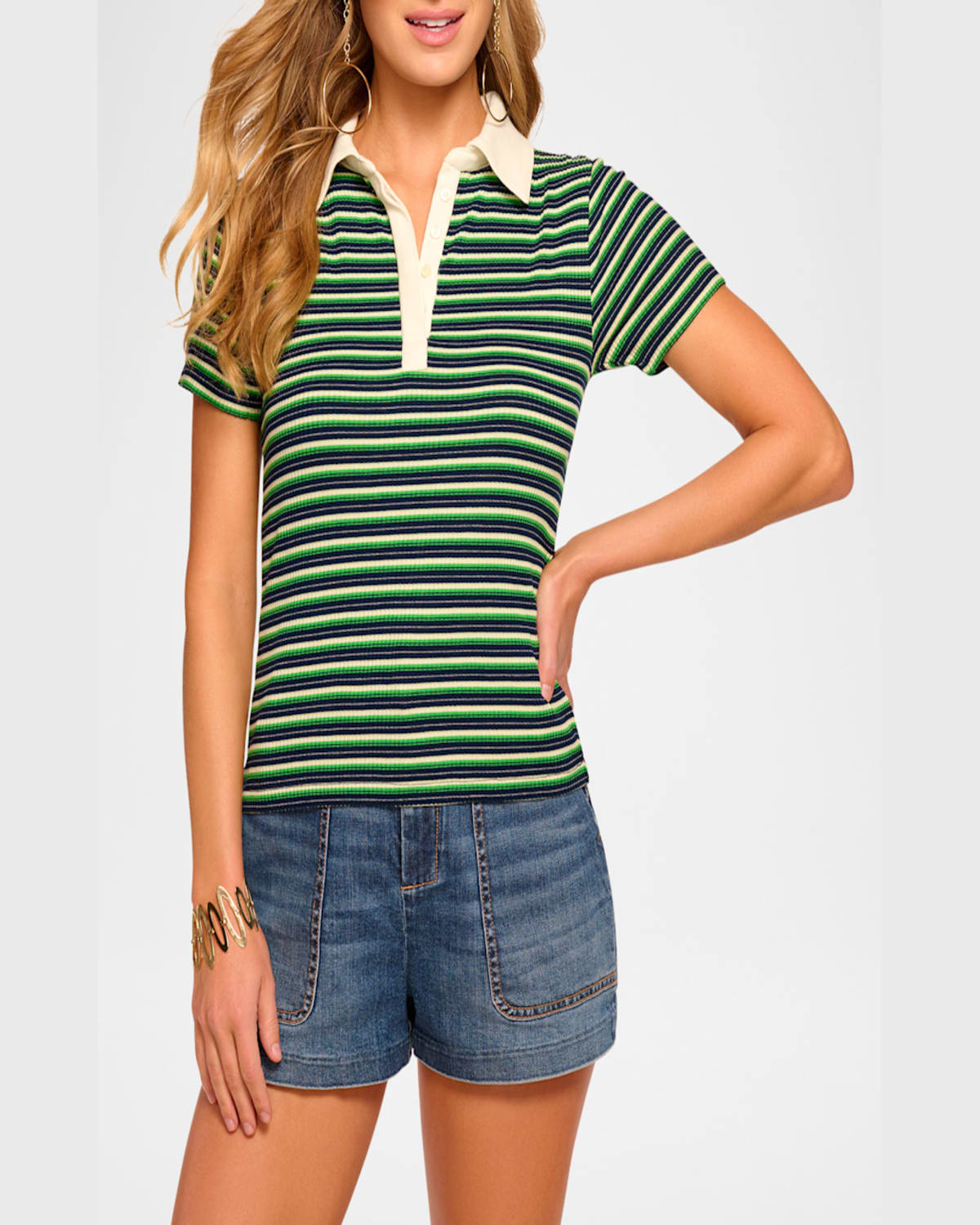 RAMY BROOK AVALON STRIPED POLO 