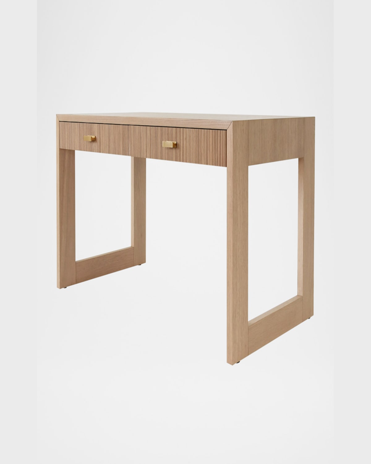 Worlds Away Larkin Two-drawer Desk In Natural