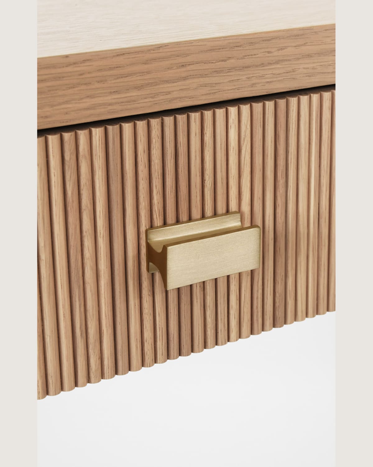 Worlds Away Larkin Two-drawer Desk In Natural