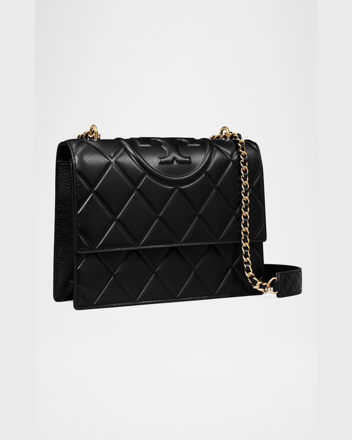 Tory Burch Small Quilted Rectangular Shoulder Bag In Black