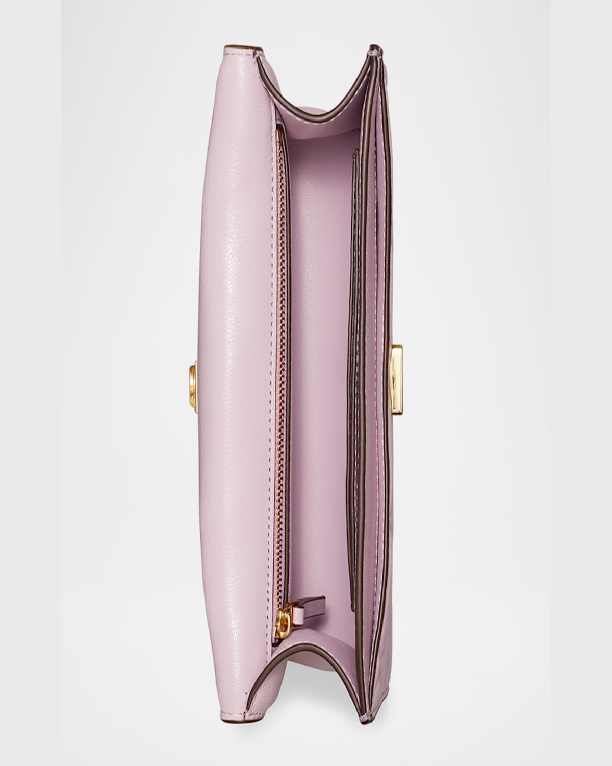 Tory Burch Fleming Small Convertible Leather Shoulder Bag In Vanilla Soft Serve
