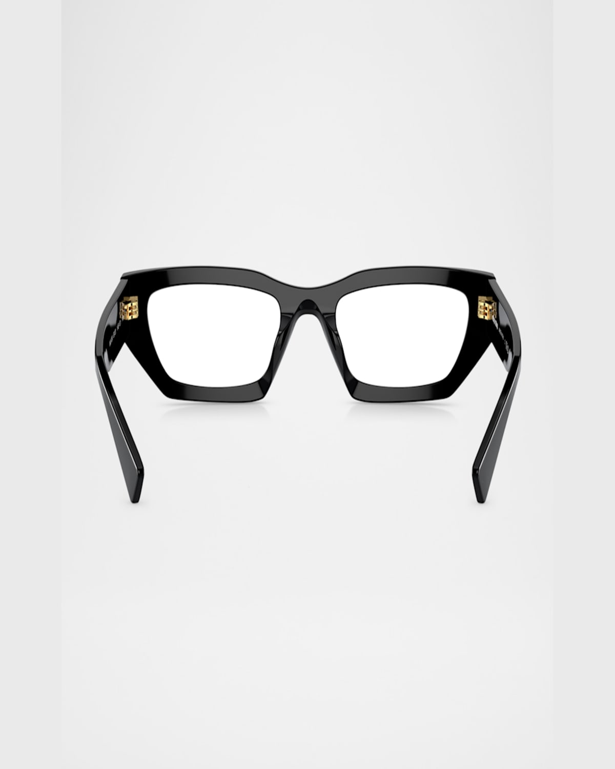 Miu Miu Mu 03xv Acetate Rectangular Optical Glasses In Black