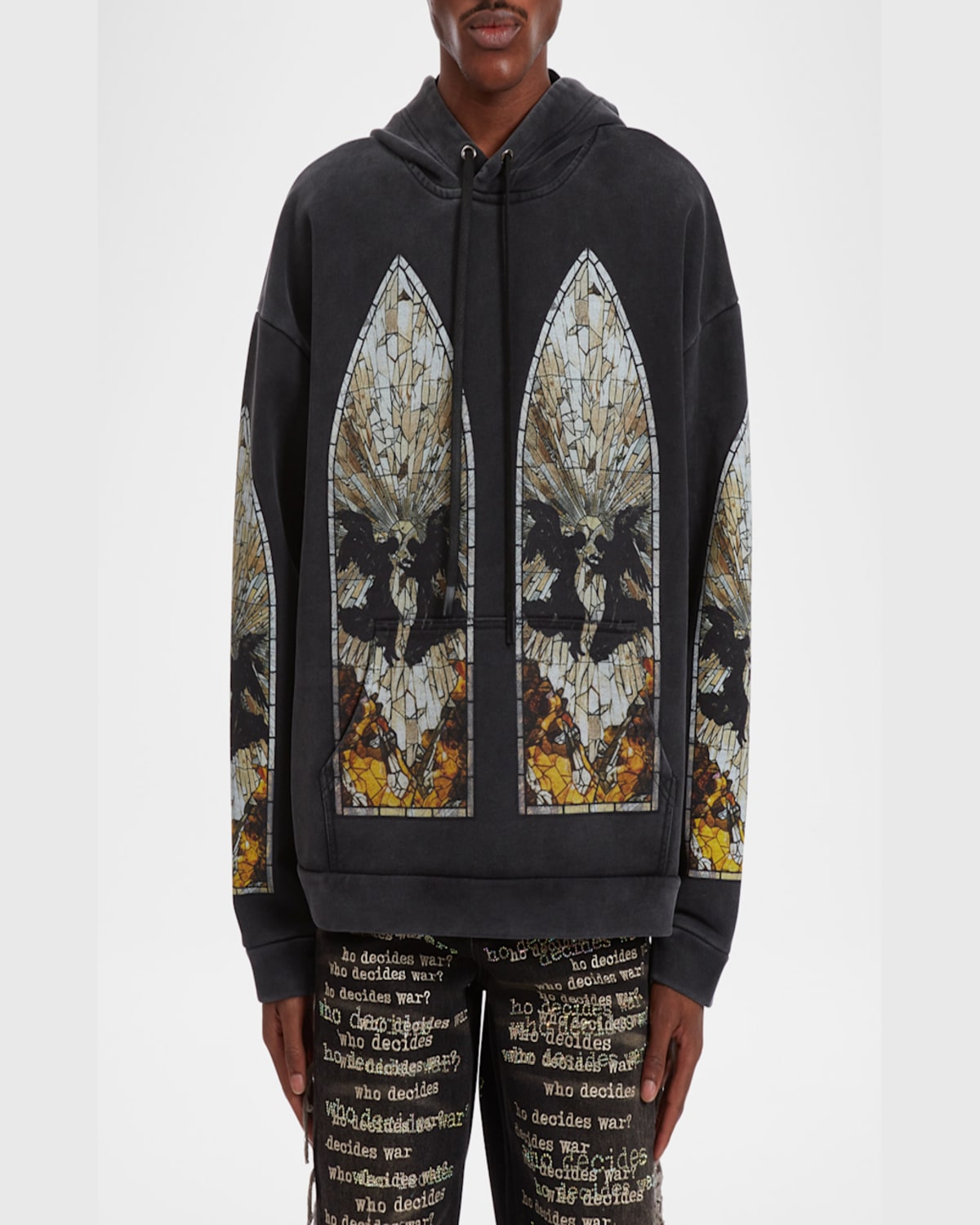 Who Decides War Matrimony Stained-glass Hoodie In Multi
