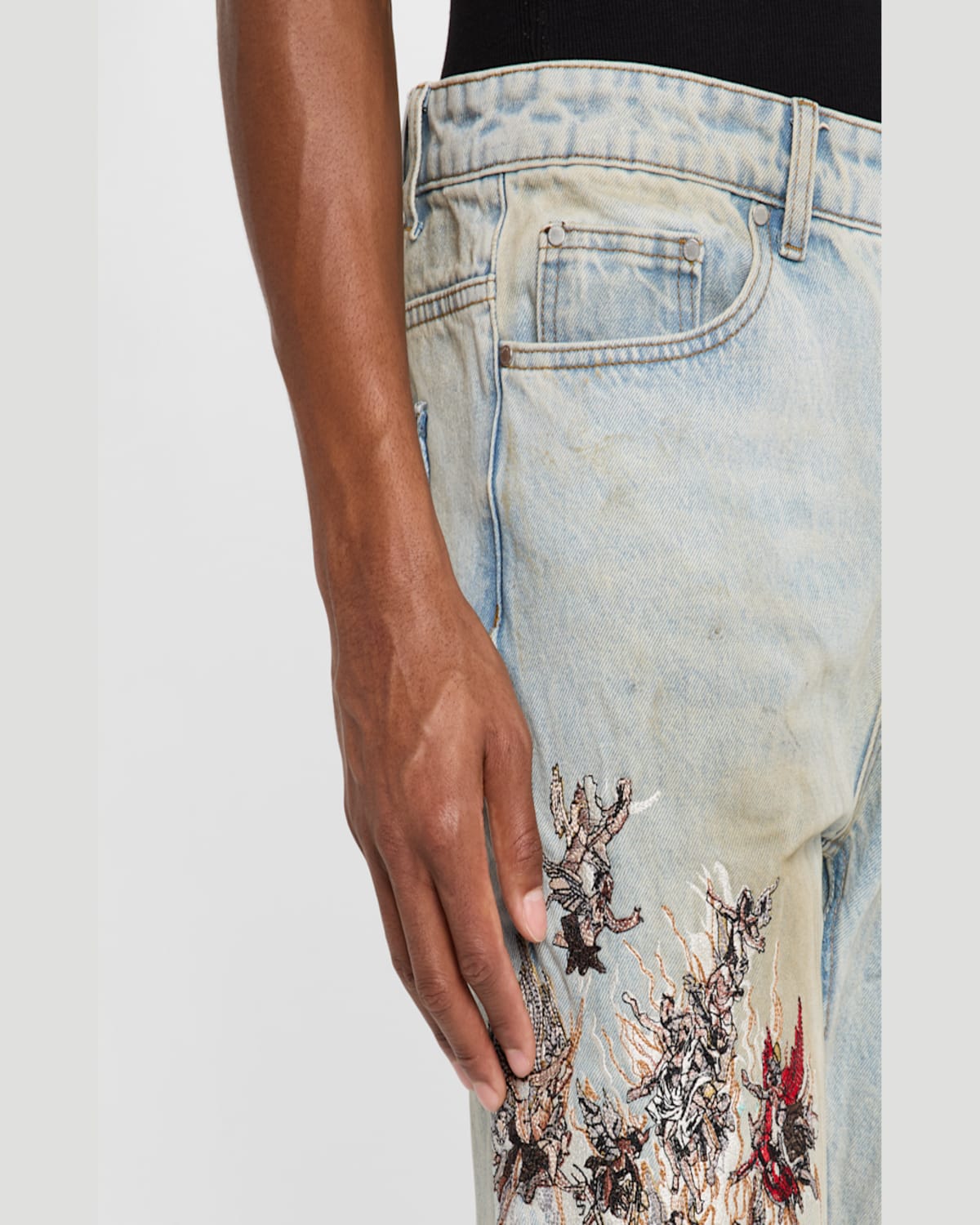 Who Decides War Blue Chaos Jeans In Multi