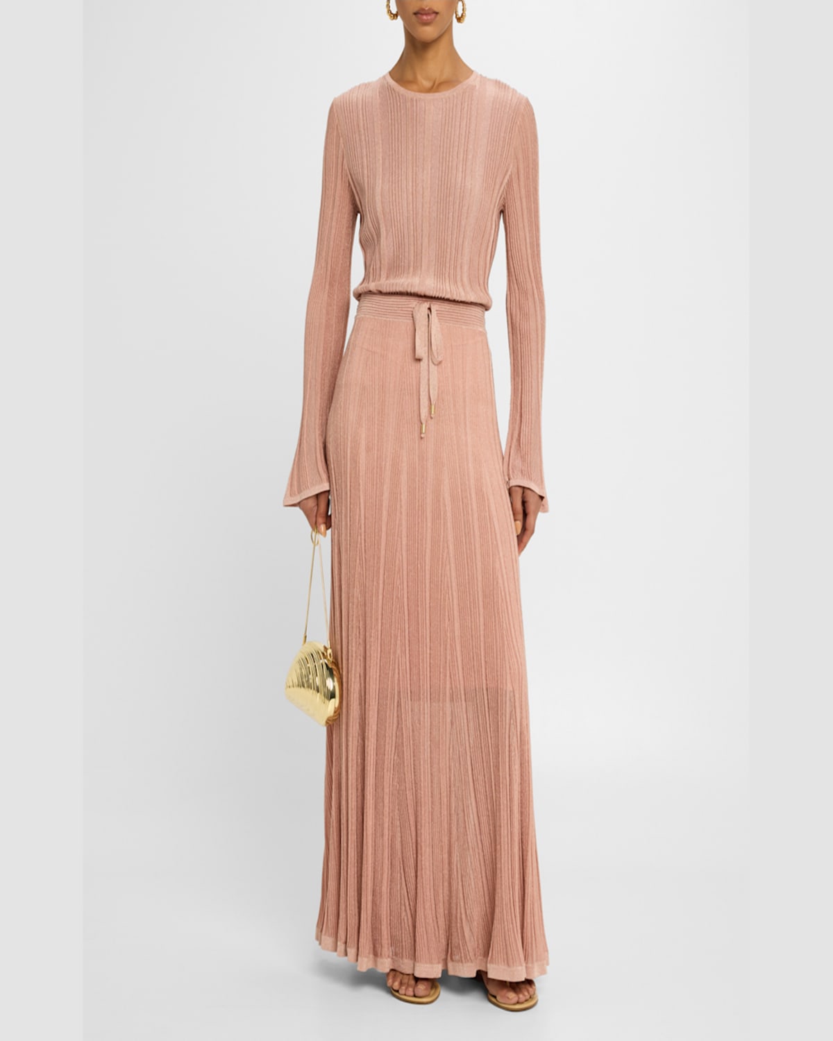 Zimmermann Lucky Metallic Maxi Skirt