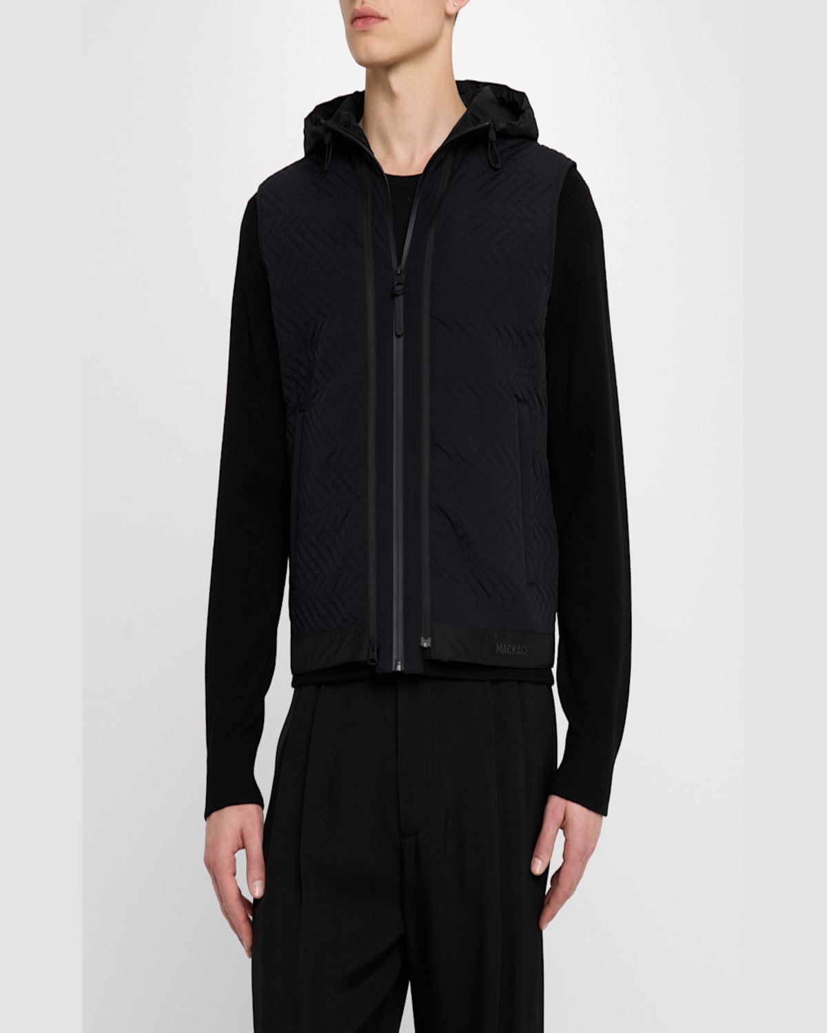 Mackage Men's Barrett 3-in-1 Hybrid Light Jacket In Black