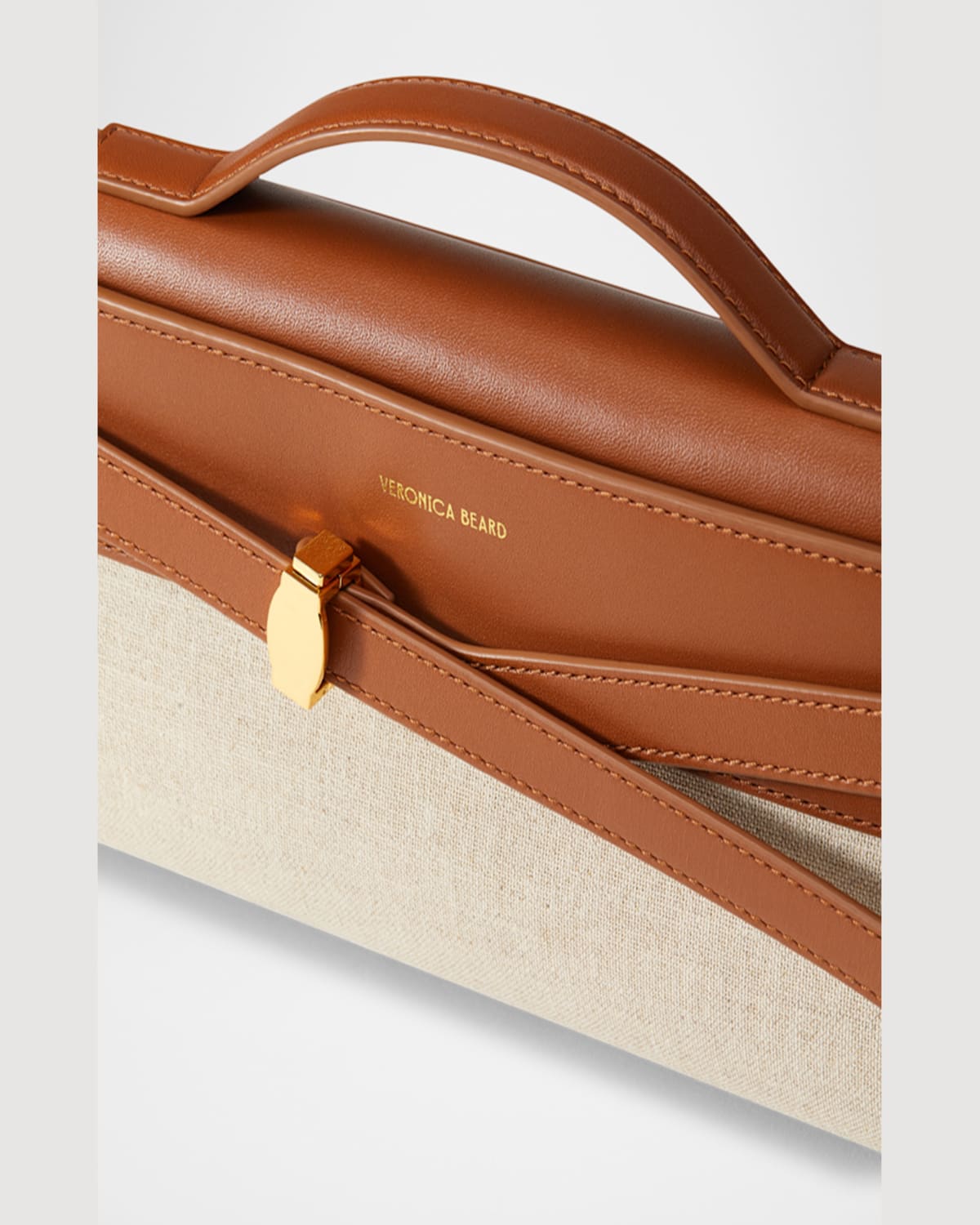 Veronica Beard Dash Clutch In Naturalhazel