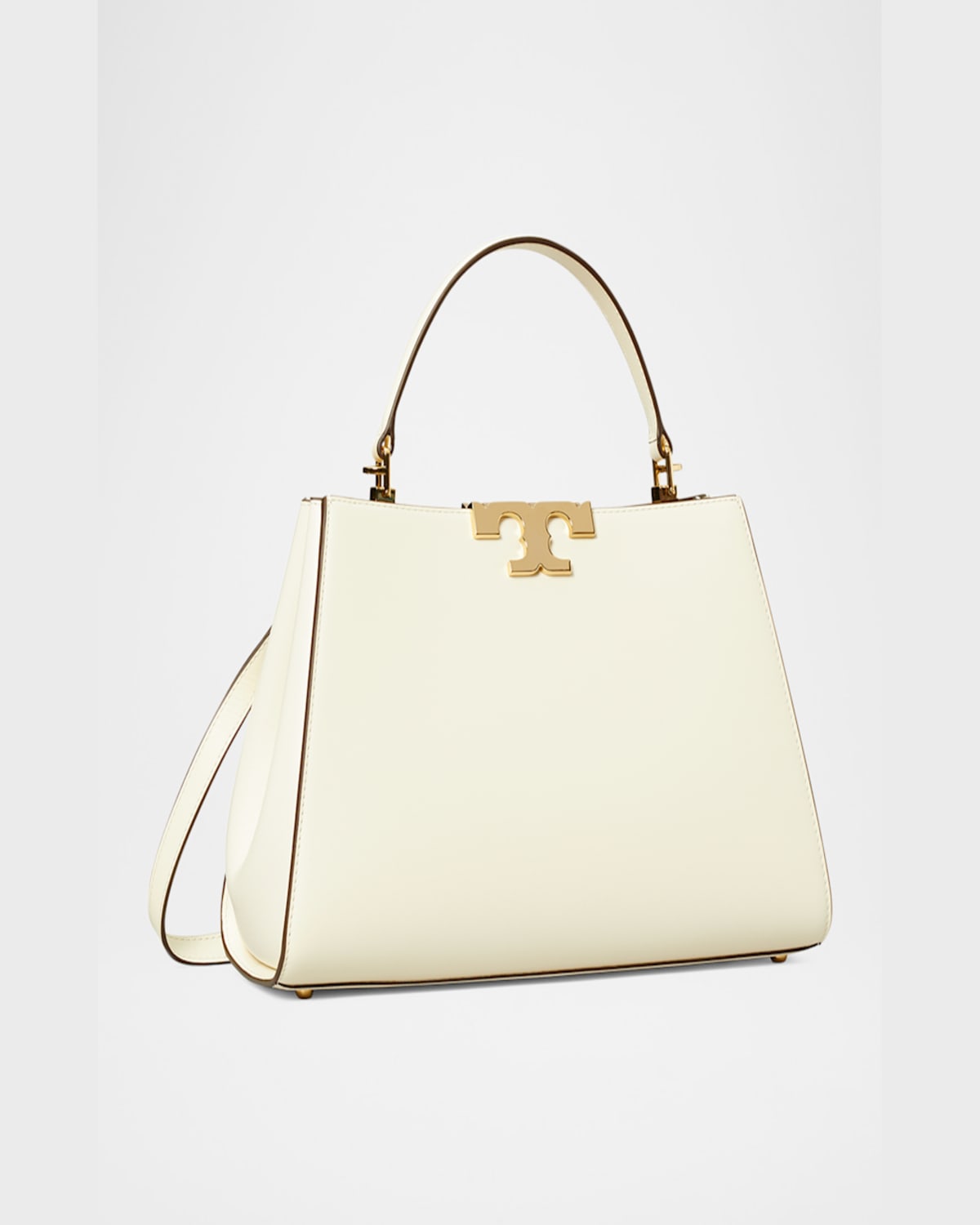 Tory Burch Eleanor Satchel Bag In Warm White