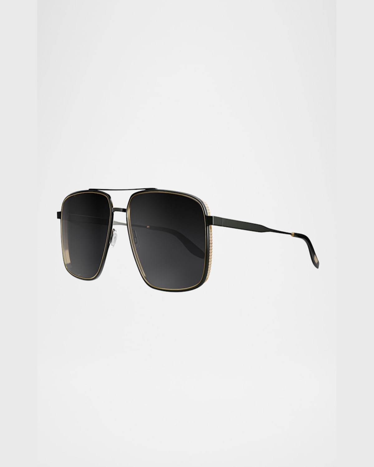BARTON PERREIRA MEN'S SCARAMANGA 007 TITANIUM AVIATOR SUNGLASSES 
