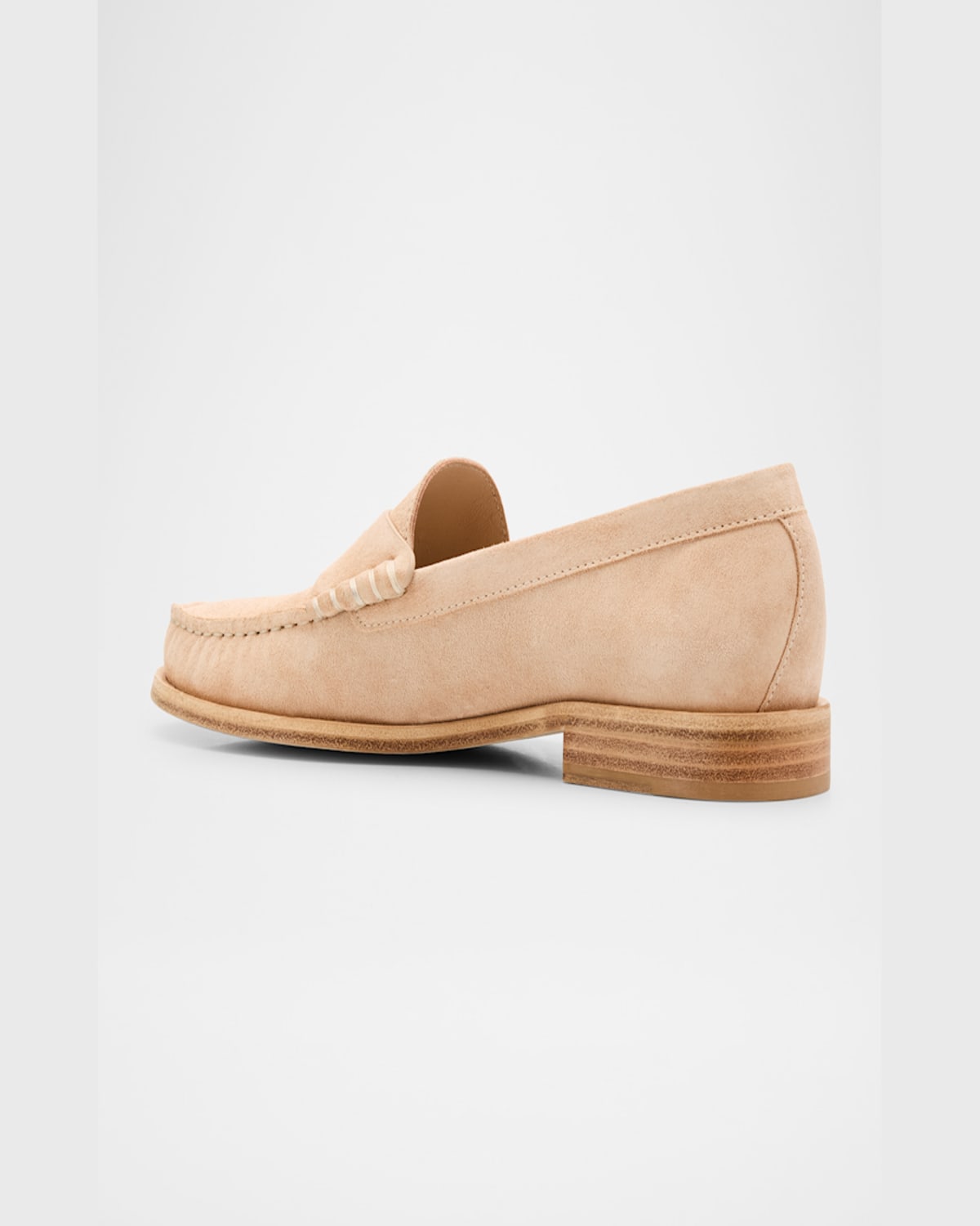 Stuart Weitzman Lottie Suede Penny Loafers