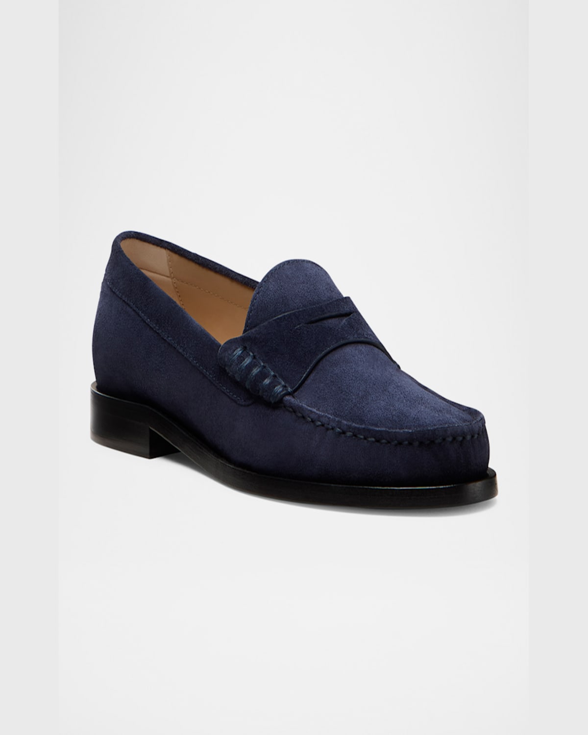 Stuart Weitzman Lottie Suede Penny Loafers