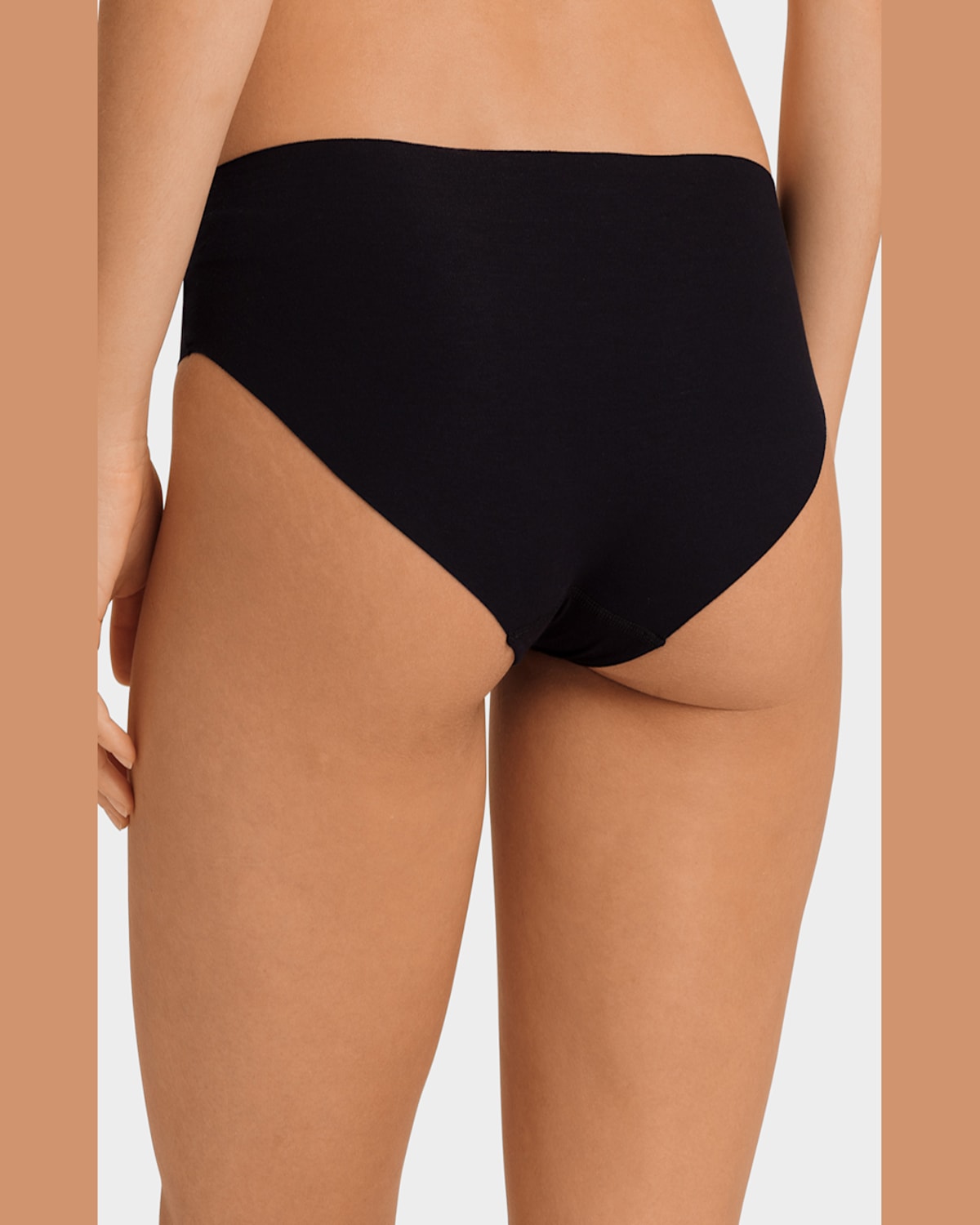 HANRO INVISIBLE COTTON HIGH-CUT BRIEFS 