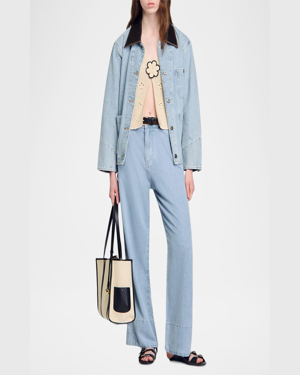 SANDRO ANOUCK SWEATER VEST 