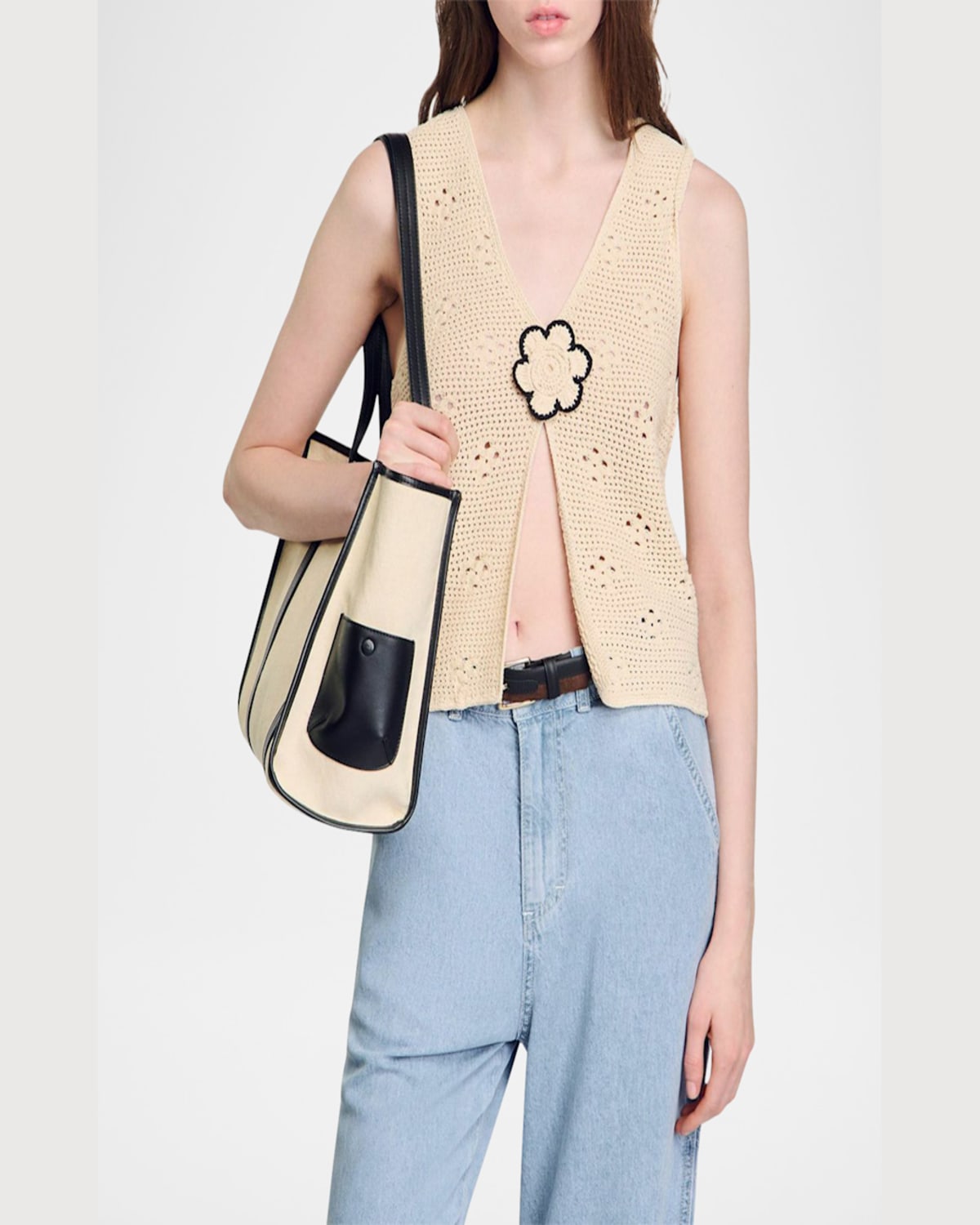 SANDRO ANOUCK SWEATER VEST 