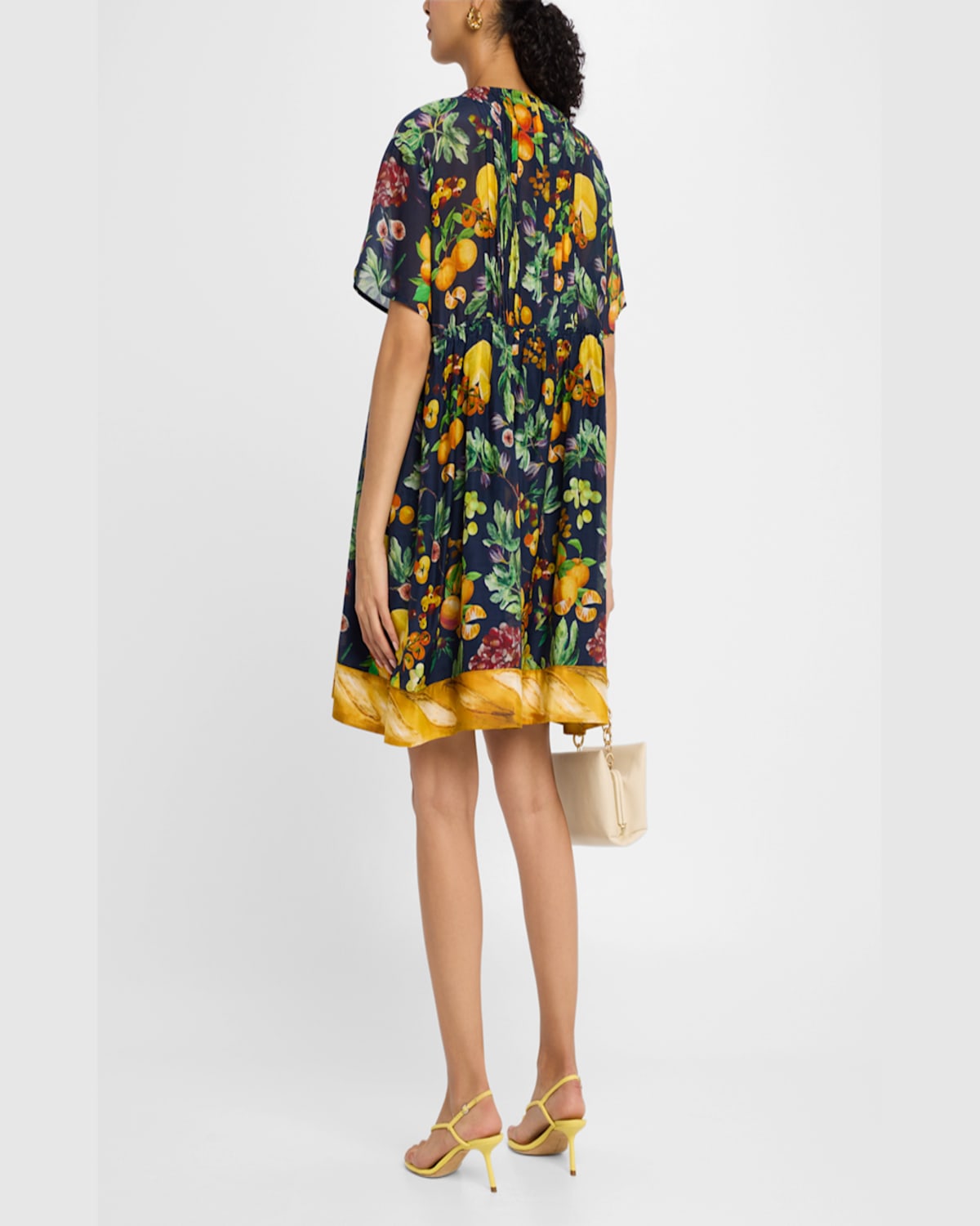 Rachel Antonoff Howard Short-sleeve Mini Dress In Marie The Baguettes