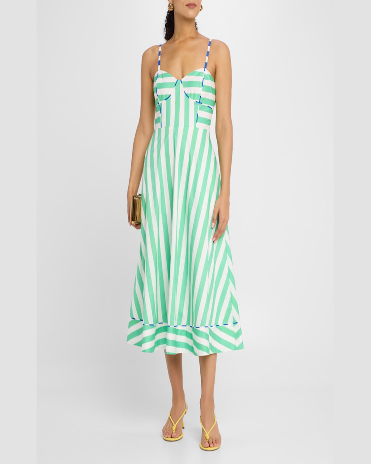 Rachel Antonoff Harper A-line Midi Dress In Painted Over