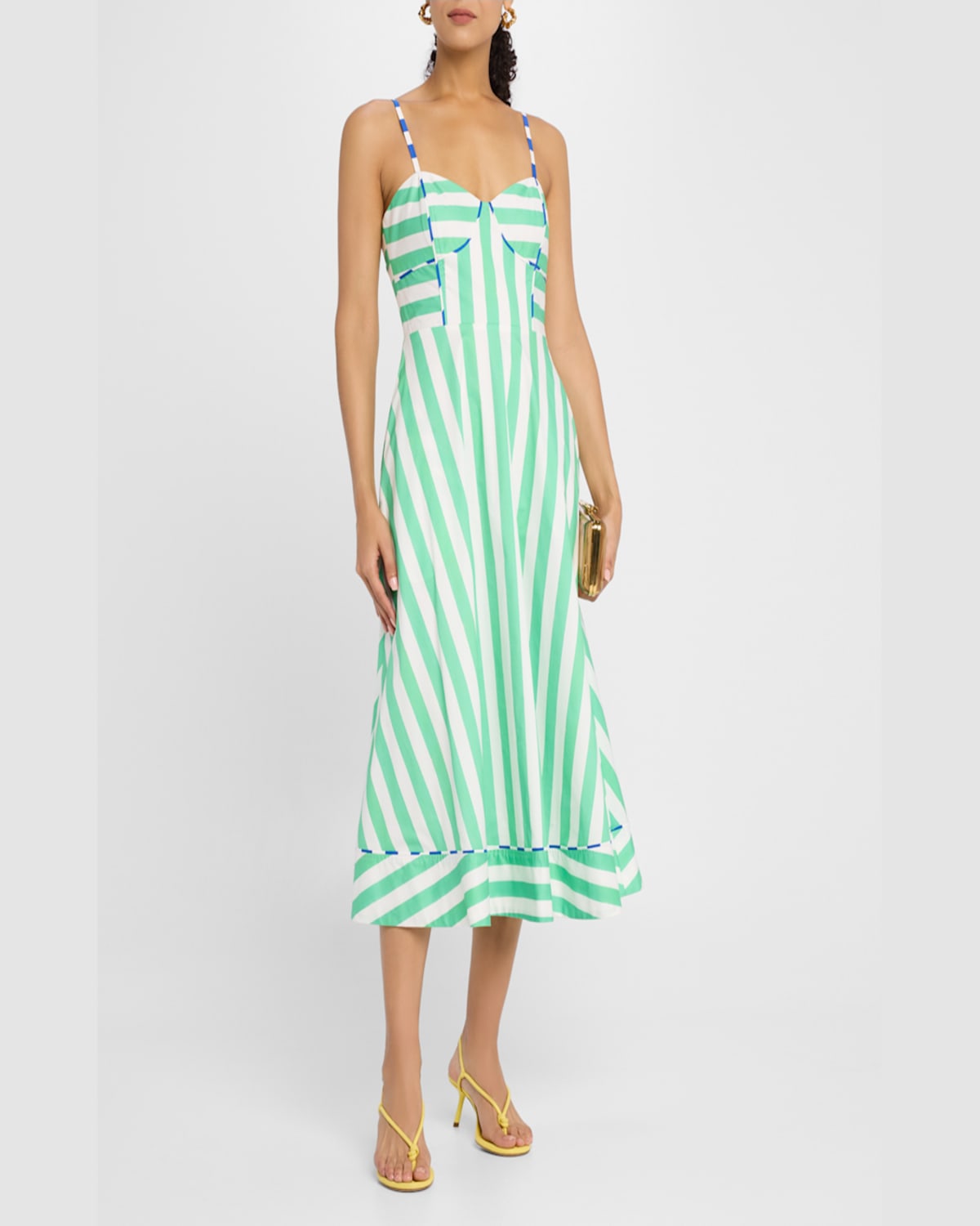 Rachel Antonoff Harper A-line Midi Dress In Painted Over