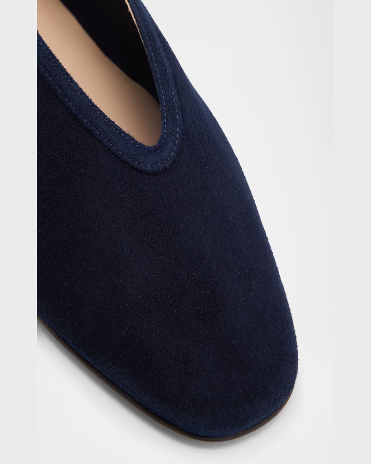 LE MONDE BERYL LUNA SUEDE BALLERINA SLIPPERS 