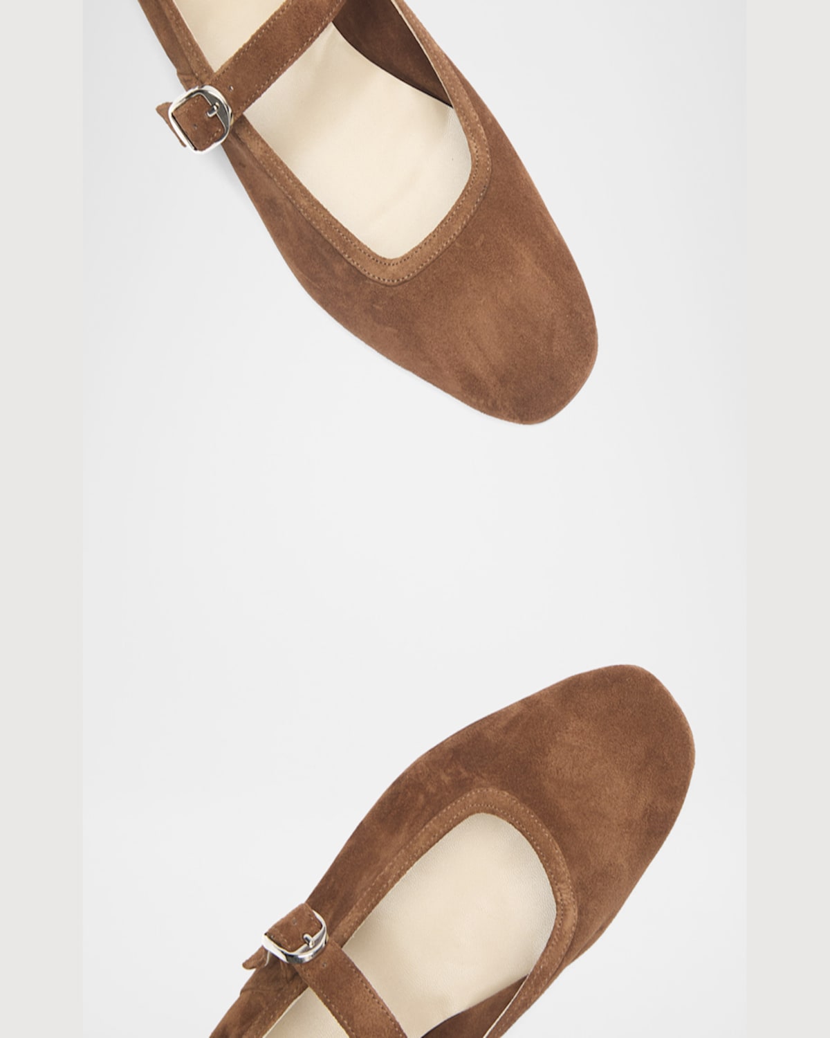 LE MONDE BERYL SUEDE MARY JANE BALLERINA FLATS 