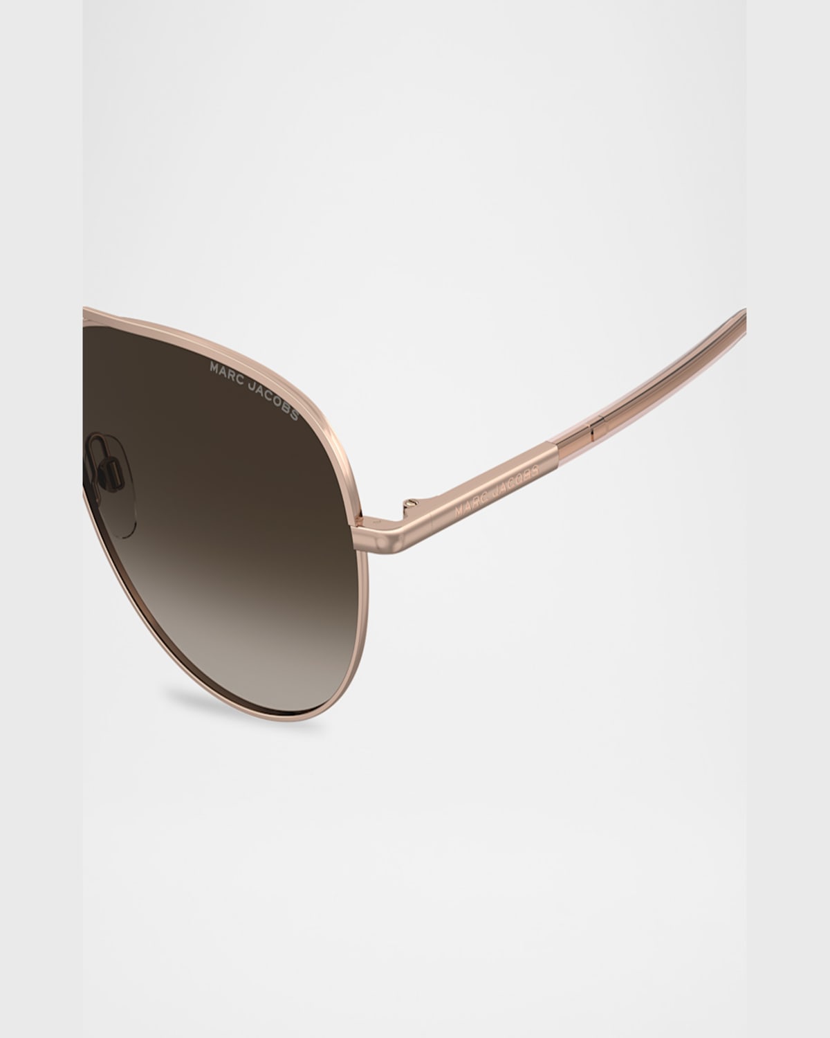 Marc Jacobs Metal Aviator Sunglasses In Gold Copper