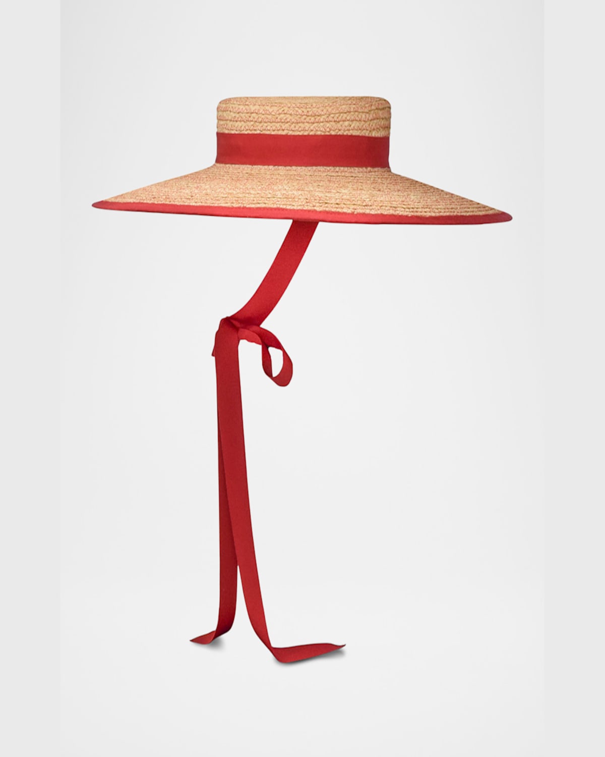 Gigi Burris Claiborne Straw Bucket Hat With Cotton Scarf In Natural