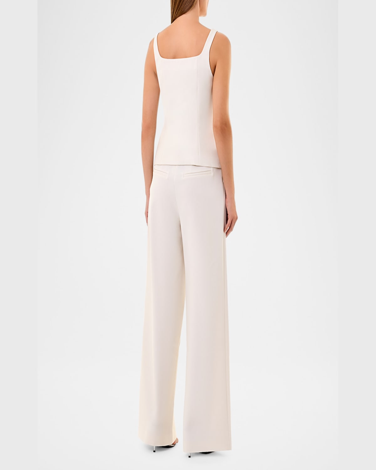 Nicholas Sabina Tailored Button-down Top In Ivory