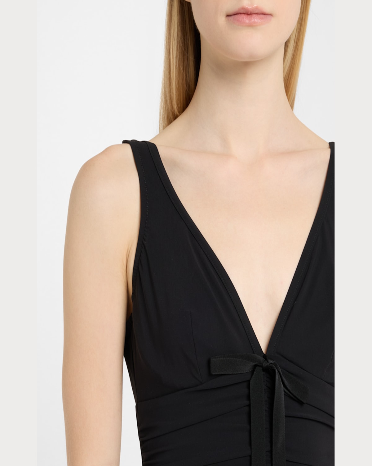 Shan Floating Underwire Tank One-piece Swimsuit In Black