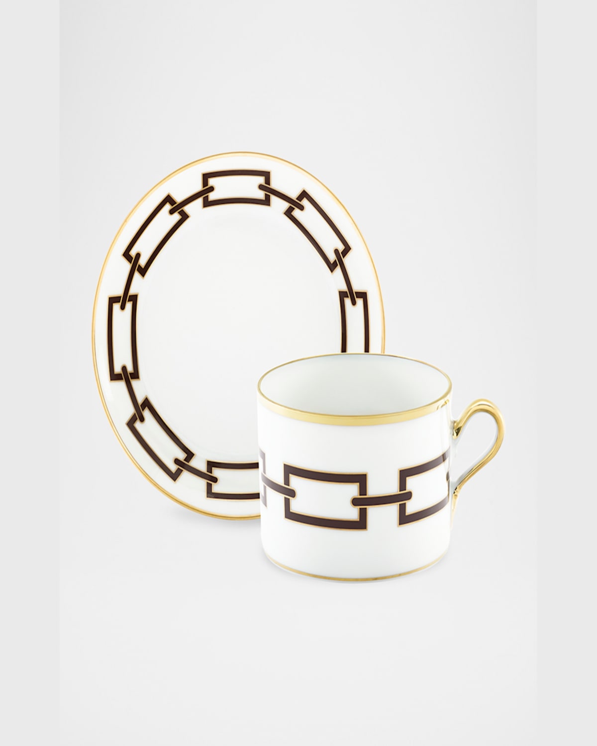 Ginori 1735 Catene Ebano Tea Cup, 7.75 Oz. In Catene Ebano