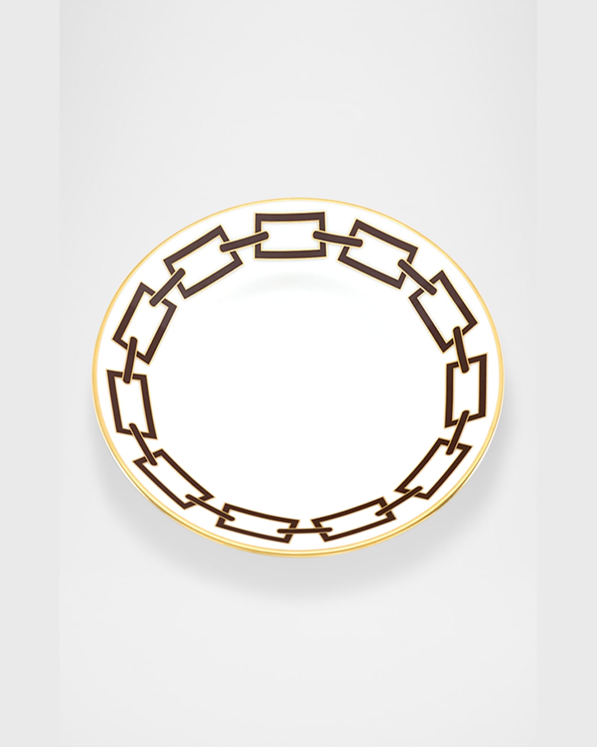 Ginori 1735 Catene Ebano Flat Bread Plate In Catene Ebano
