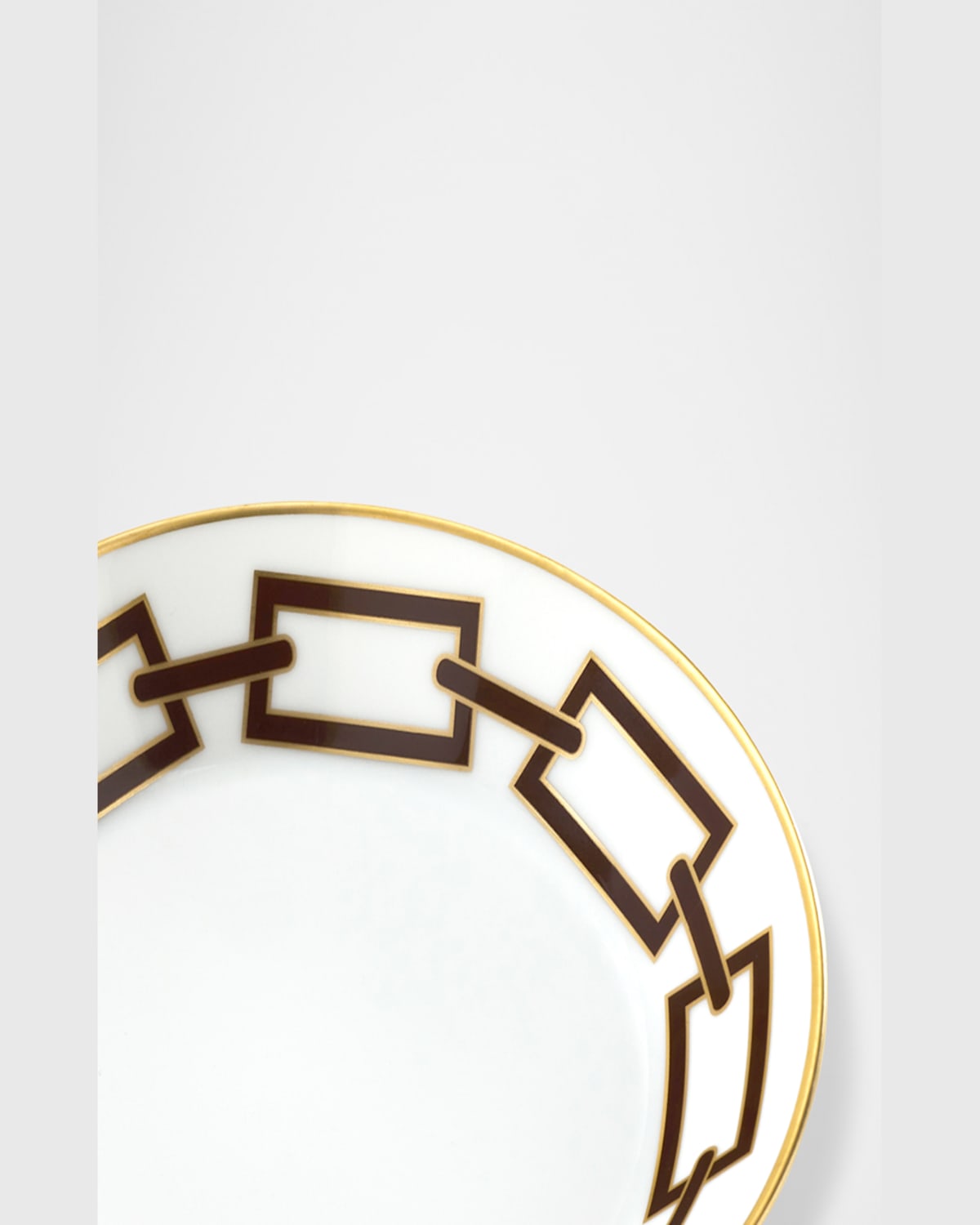 Ginori 1735 Catene Ebano Tea Saucer In Catene Ebano