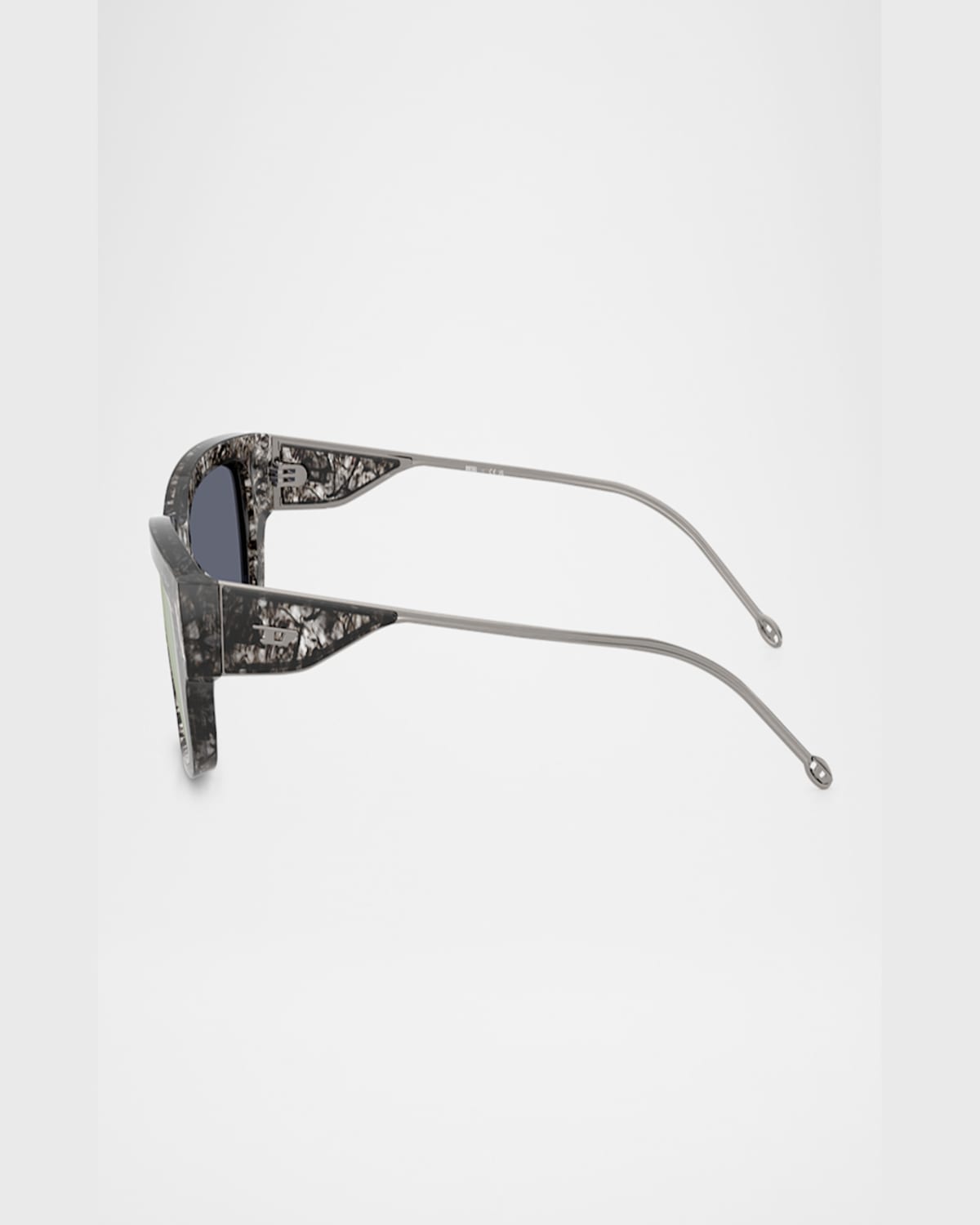 Diesel Men's Dl2002mu Rectangular Sunglasses In Violet