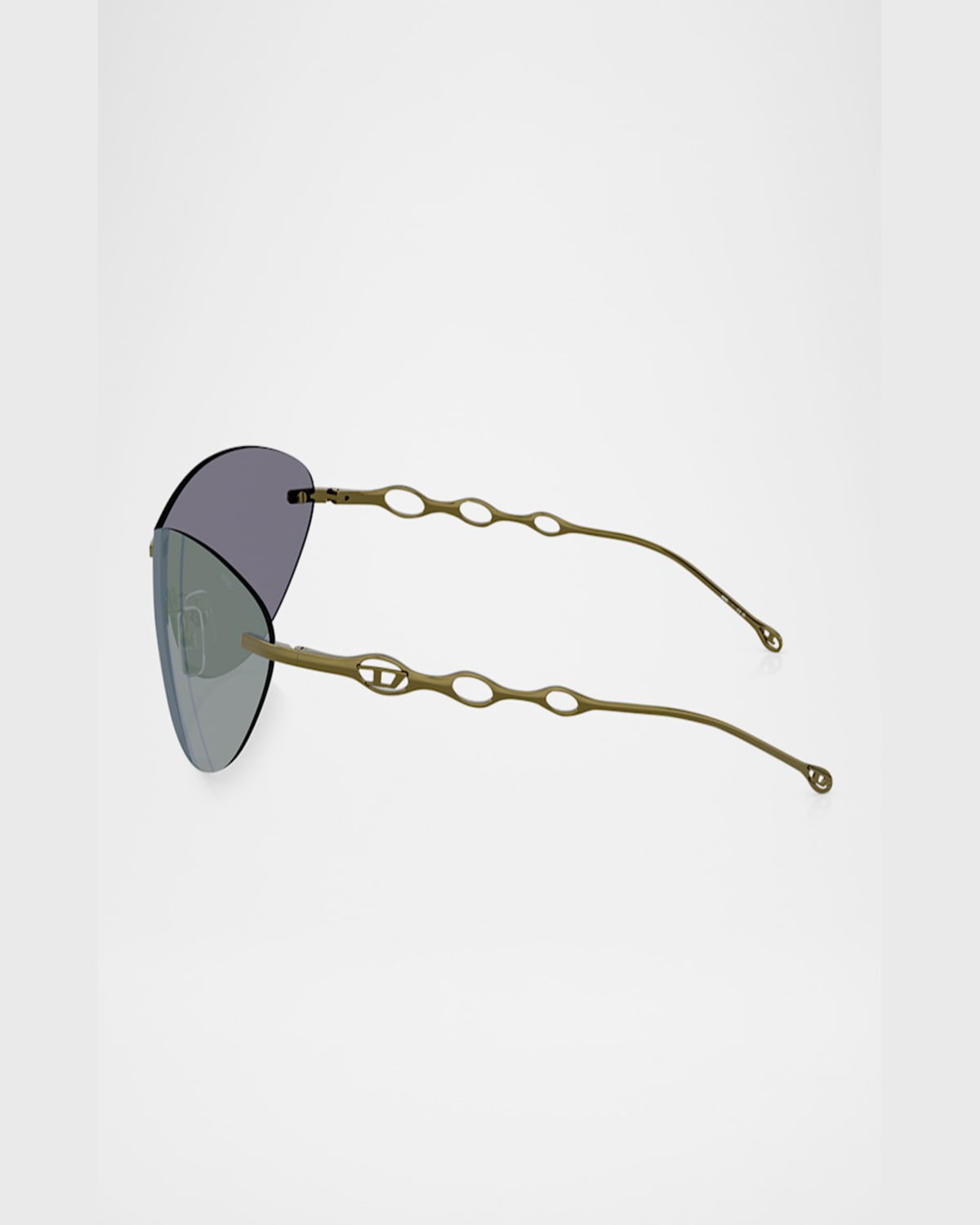 DIESEL MEN'S DL1006 OVAL SUNGLASSES 