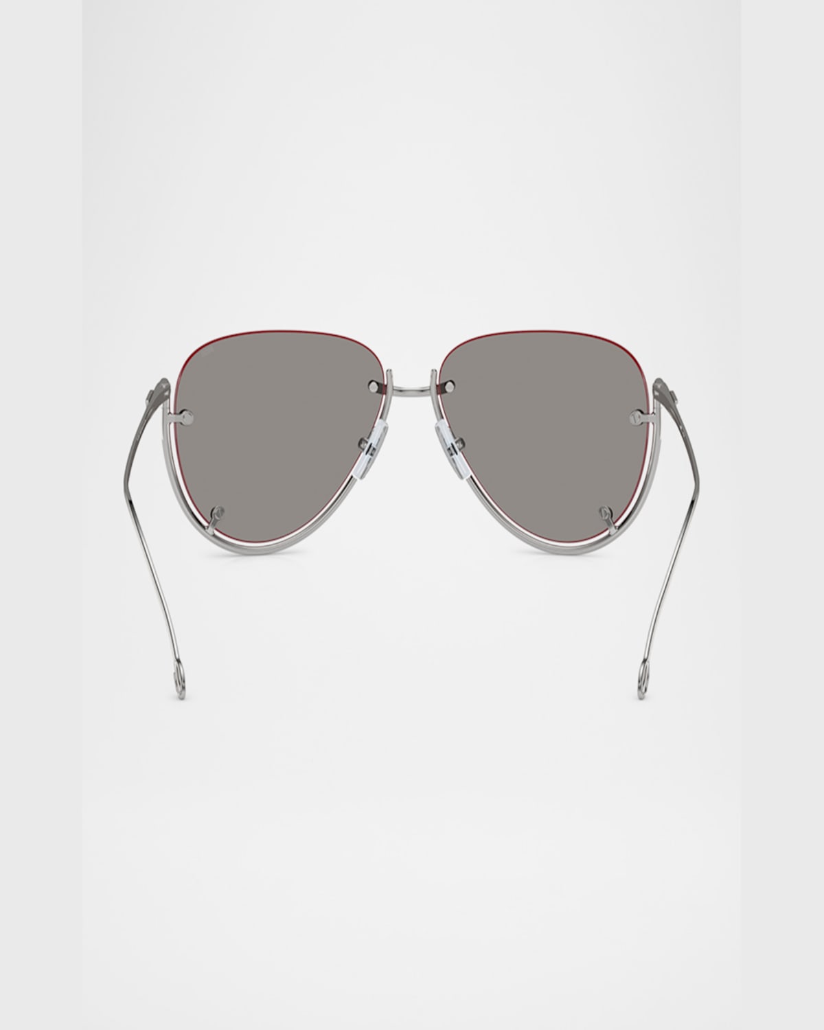 Diesel Men's Dl1003 Aviator Sunglasses In Shiny Silver