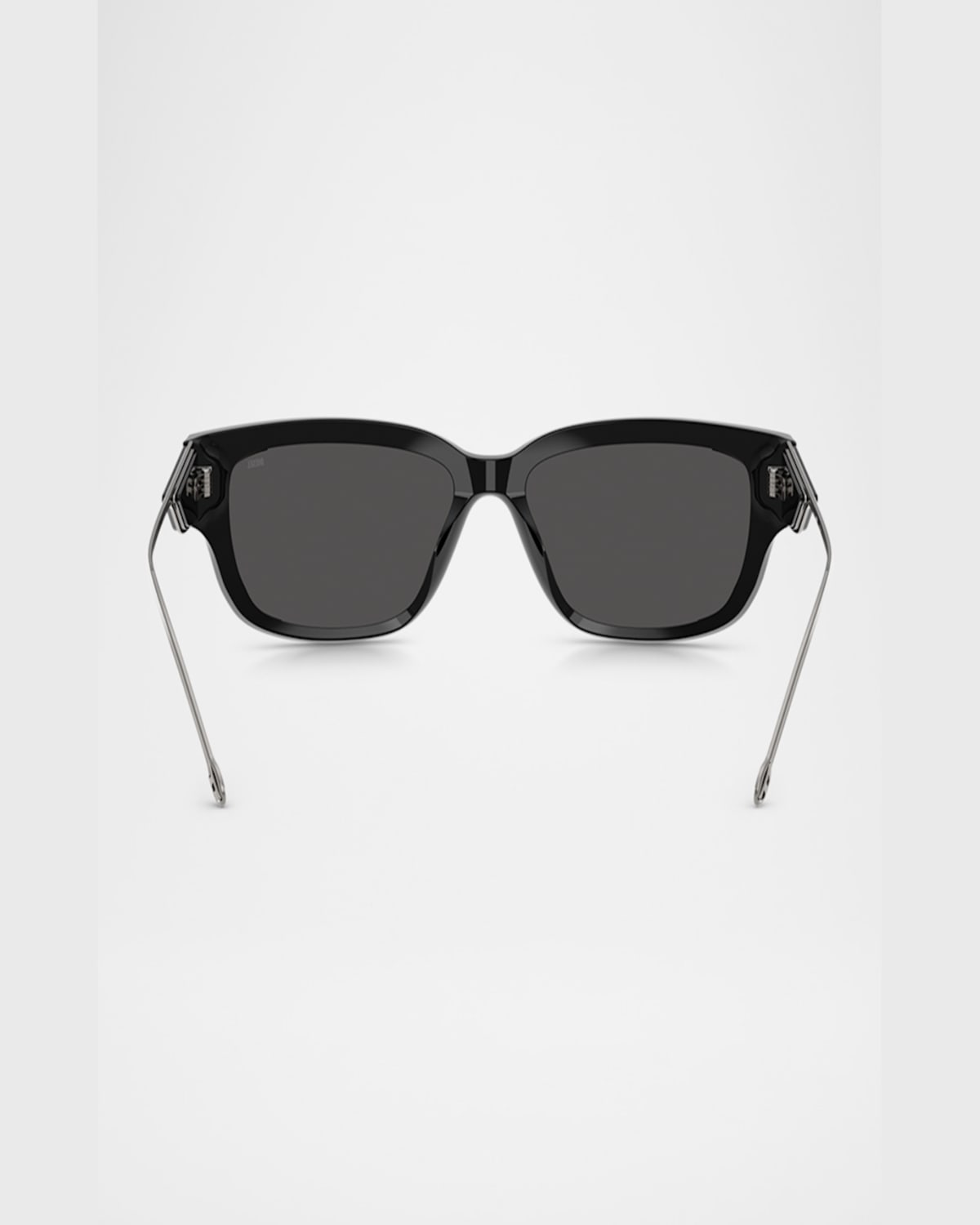 Diesel ® Geck-d 56mm Rectangular Sunglasses In Shiny Black